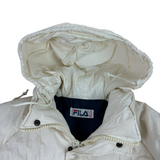 FILA White Y2K Puffer (M)