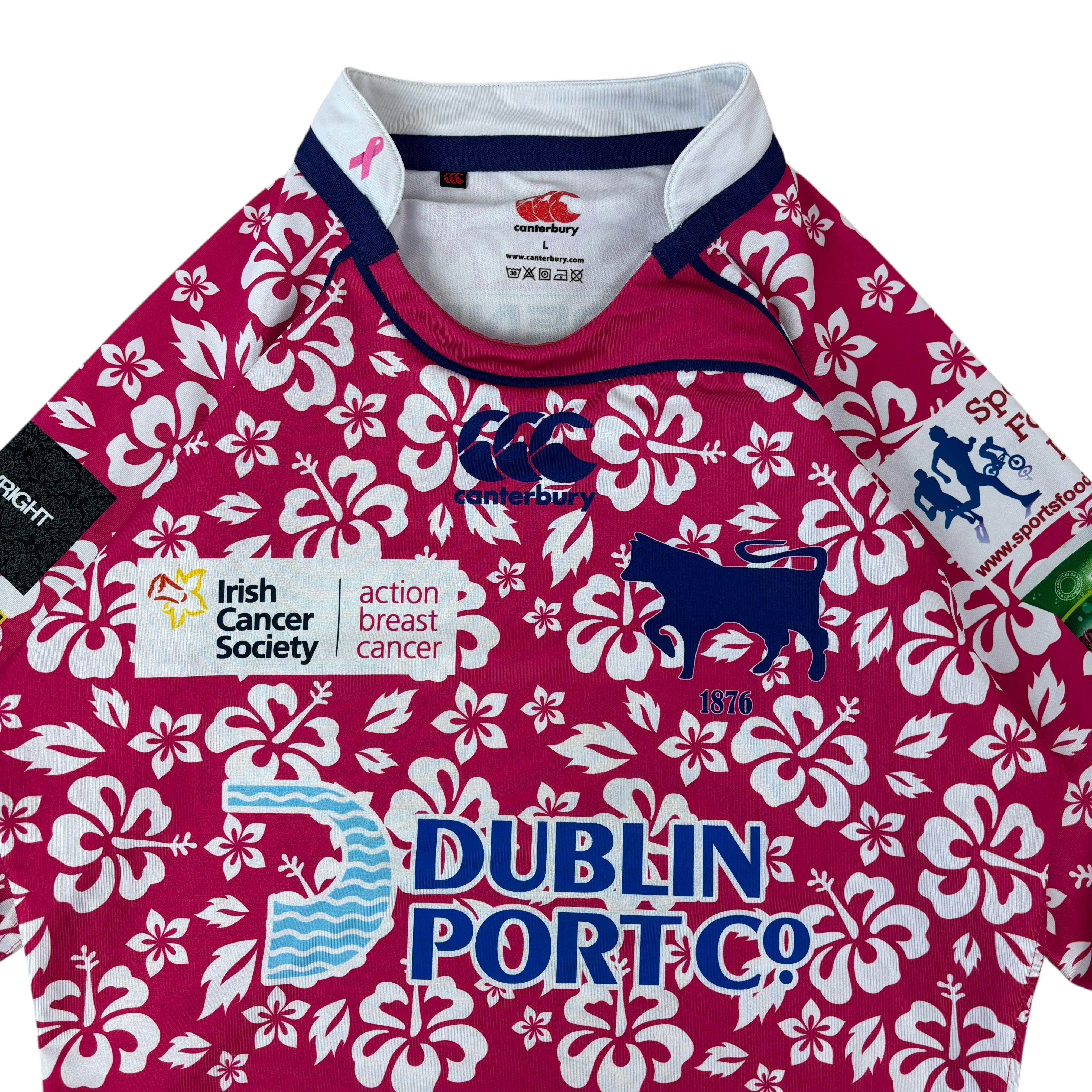 Canterbury Clontarf Bulls Rugby 2011 Breast Cancer Awareness Jersey (L)