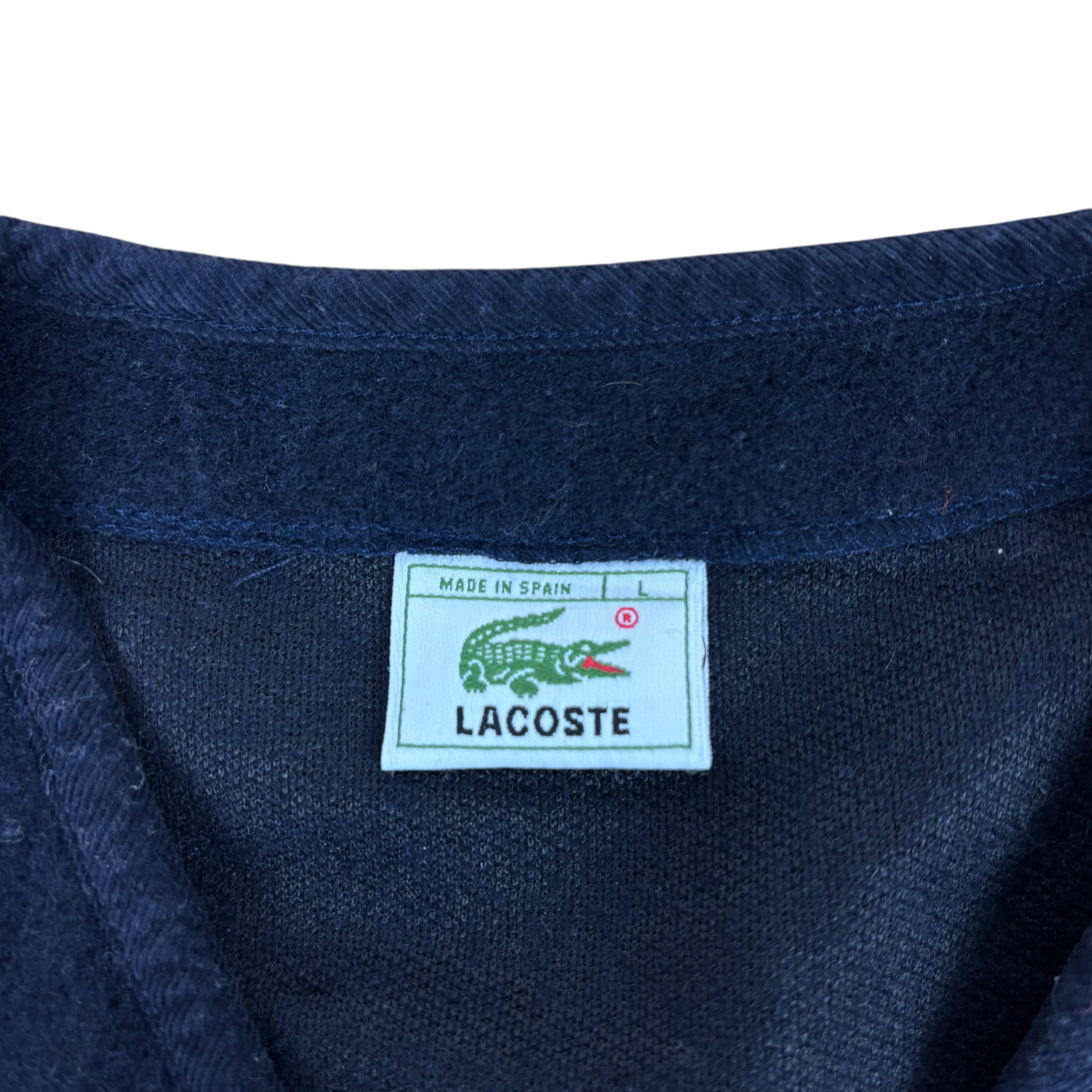 Lacoste 90s Navy Fleece Gilet (Women’s L)