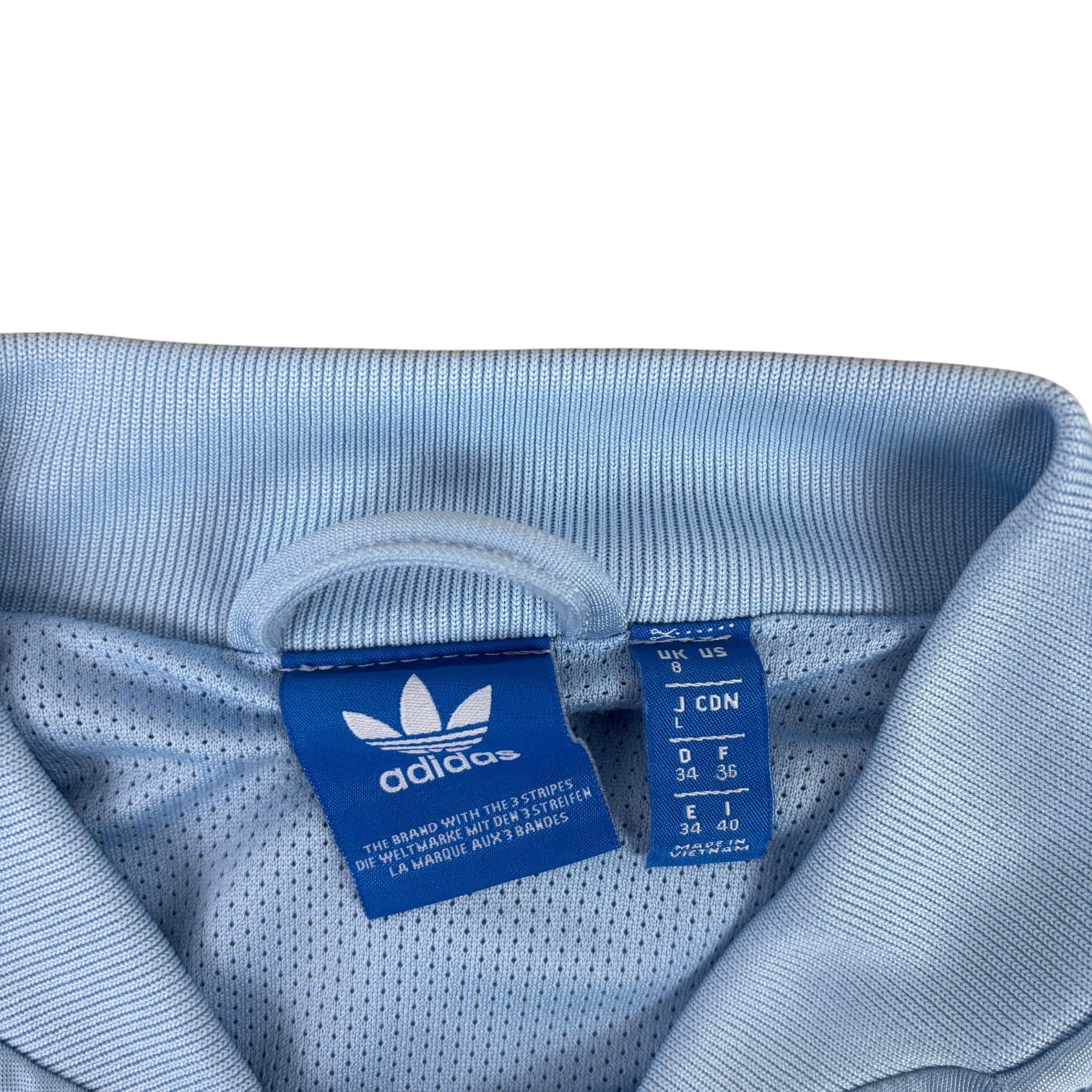 Adidas Baby Blue Bomber Track Jacket (Women’s S)