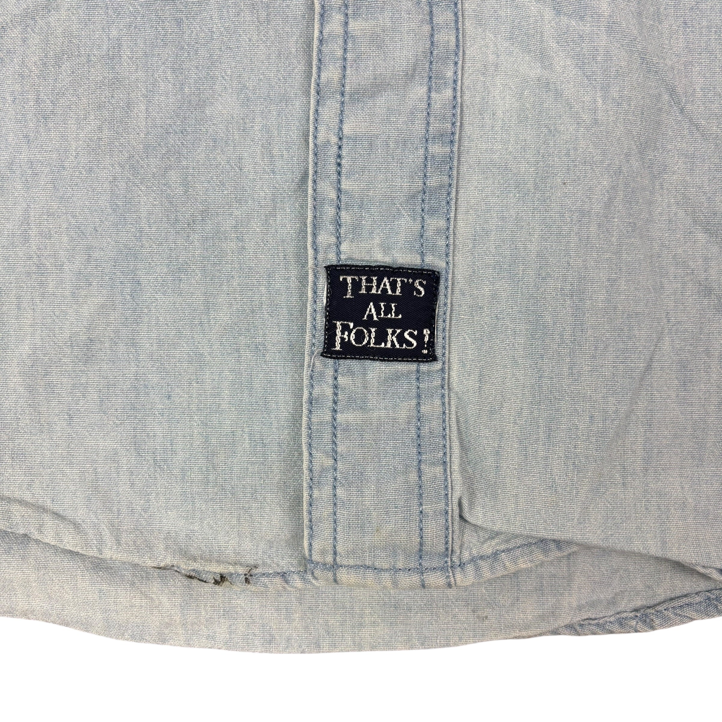 Looney Tunes 90s Graphic Denim Shirt (M)