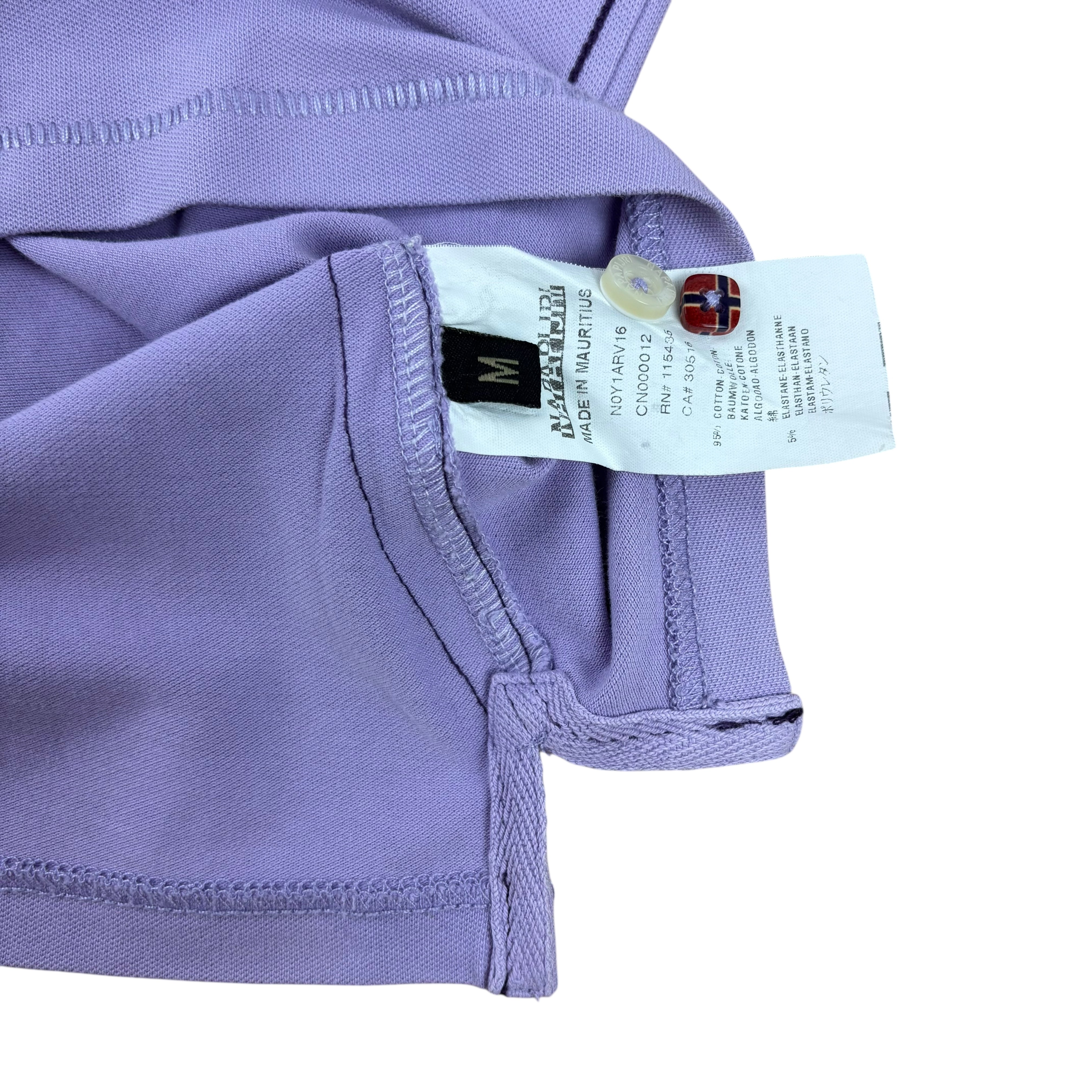Napapijri Purple LS Polo Shirt (Women’s M)