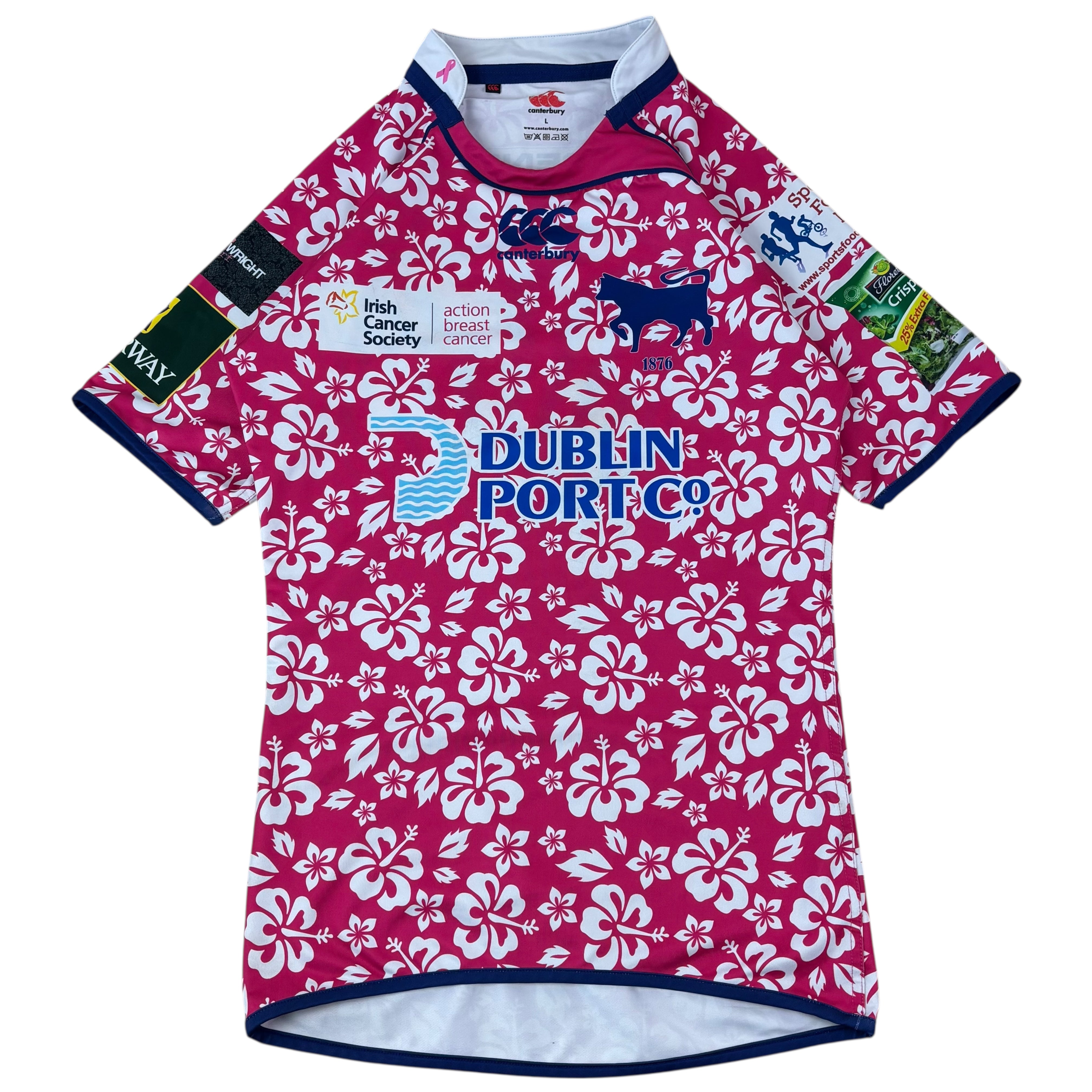 Canterbury Clontarf Bulls Rugby 2011 Breast Cancer Awareness Jersey (L)