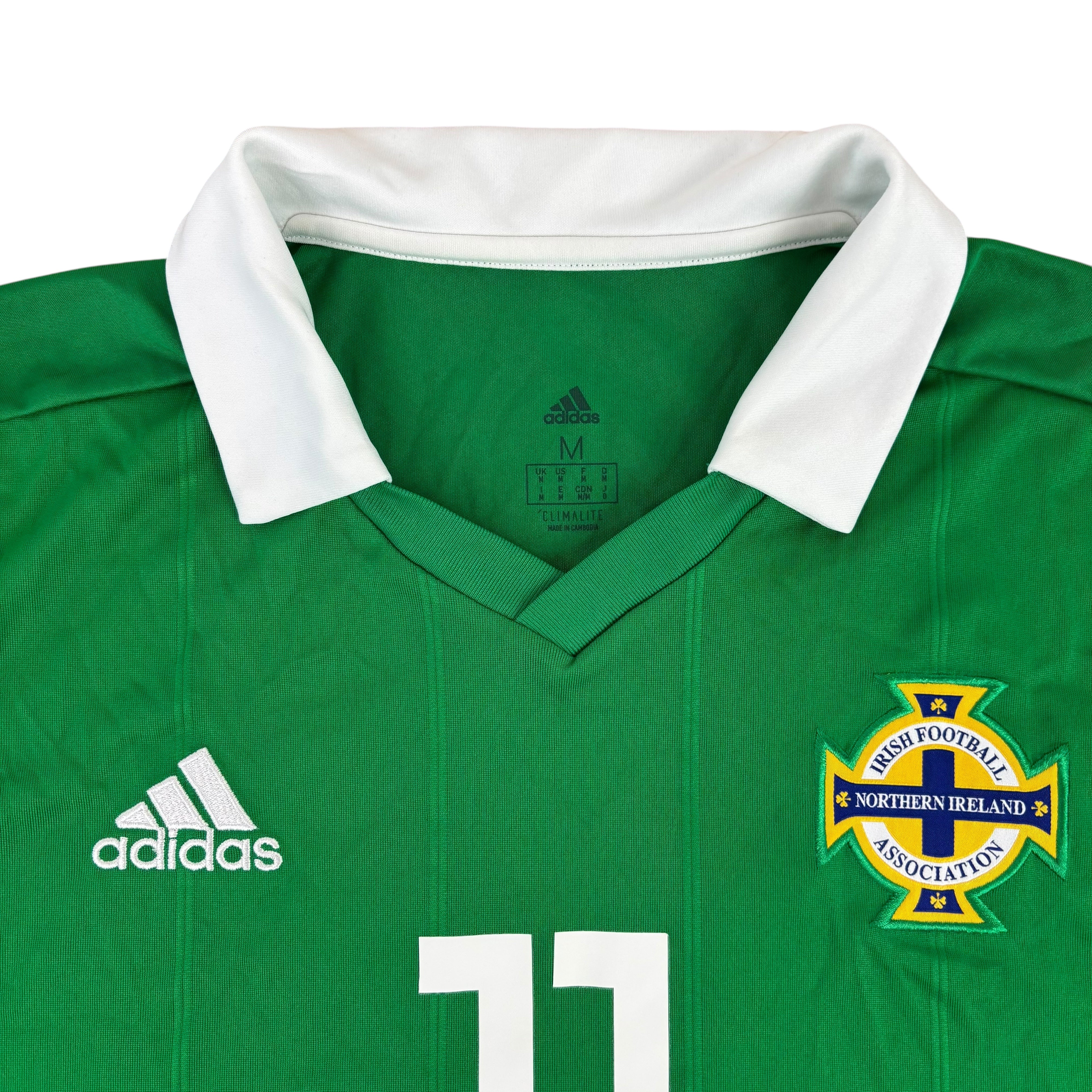 Adidas Northern Ireland Football Association 2018/19 No.11 Home Jersey (M)