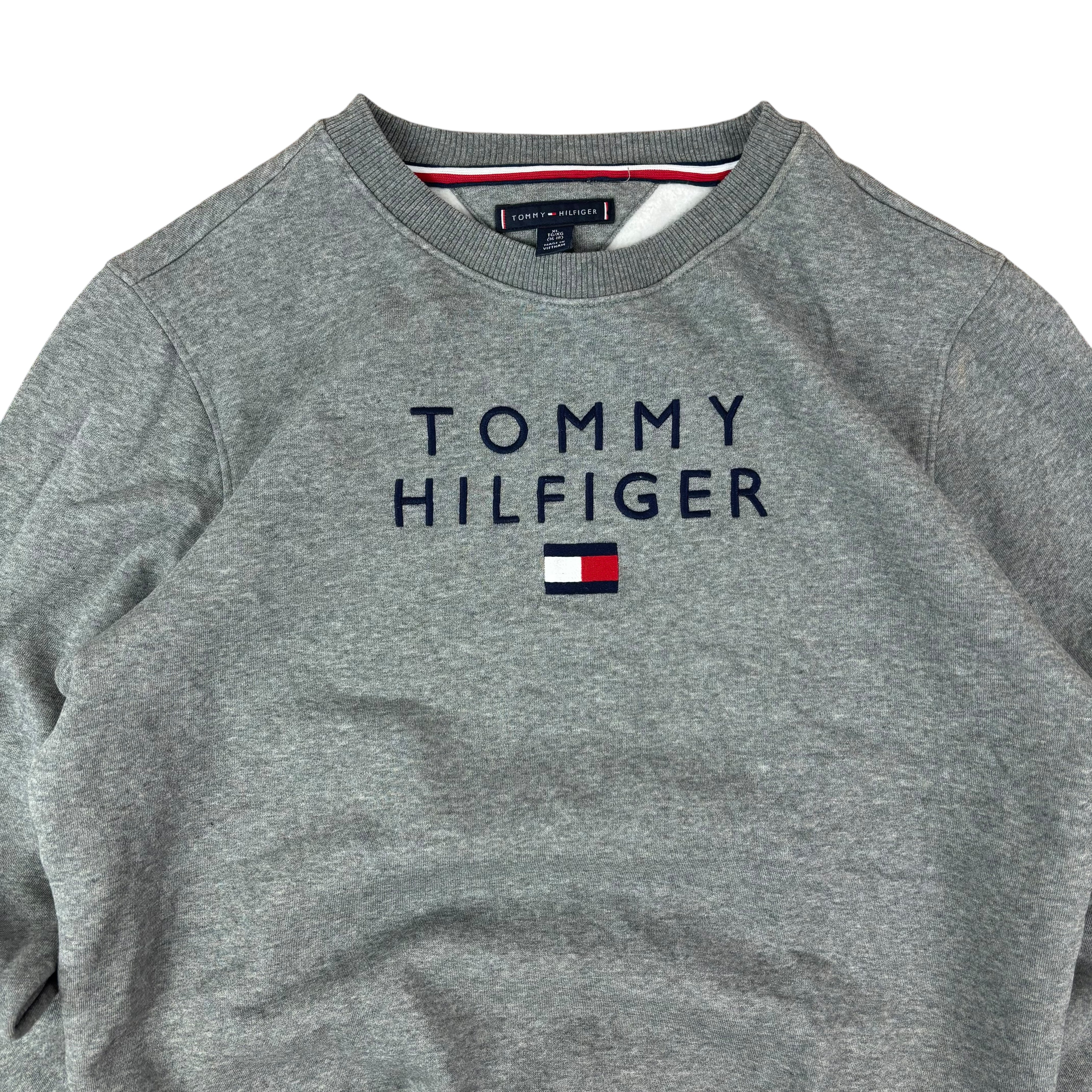 Tommy Hilfiger Grey Logo Sweater (Women’s XL)