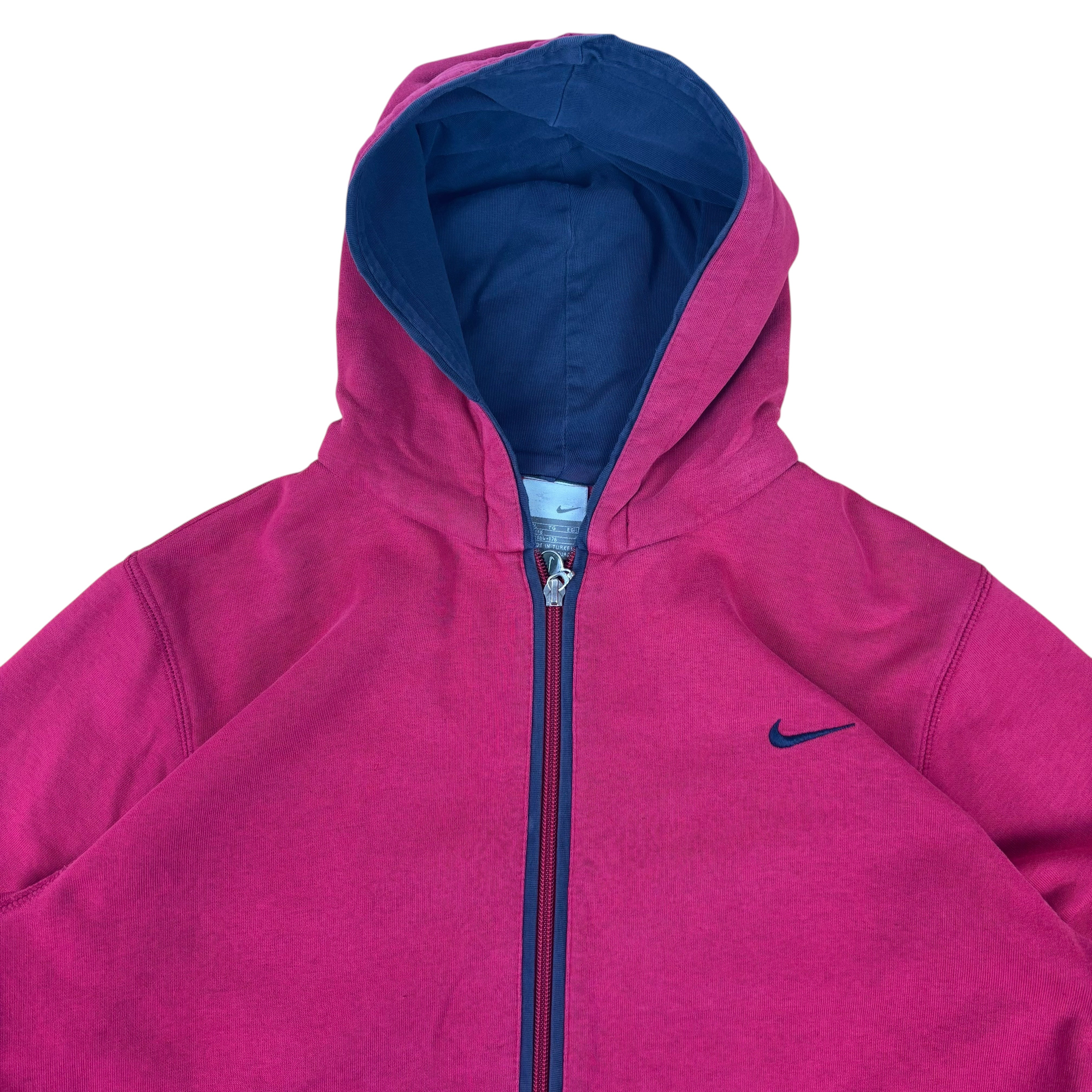 Nike Pink Y2K Zip Logo Hoodie (Women’s S)