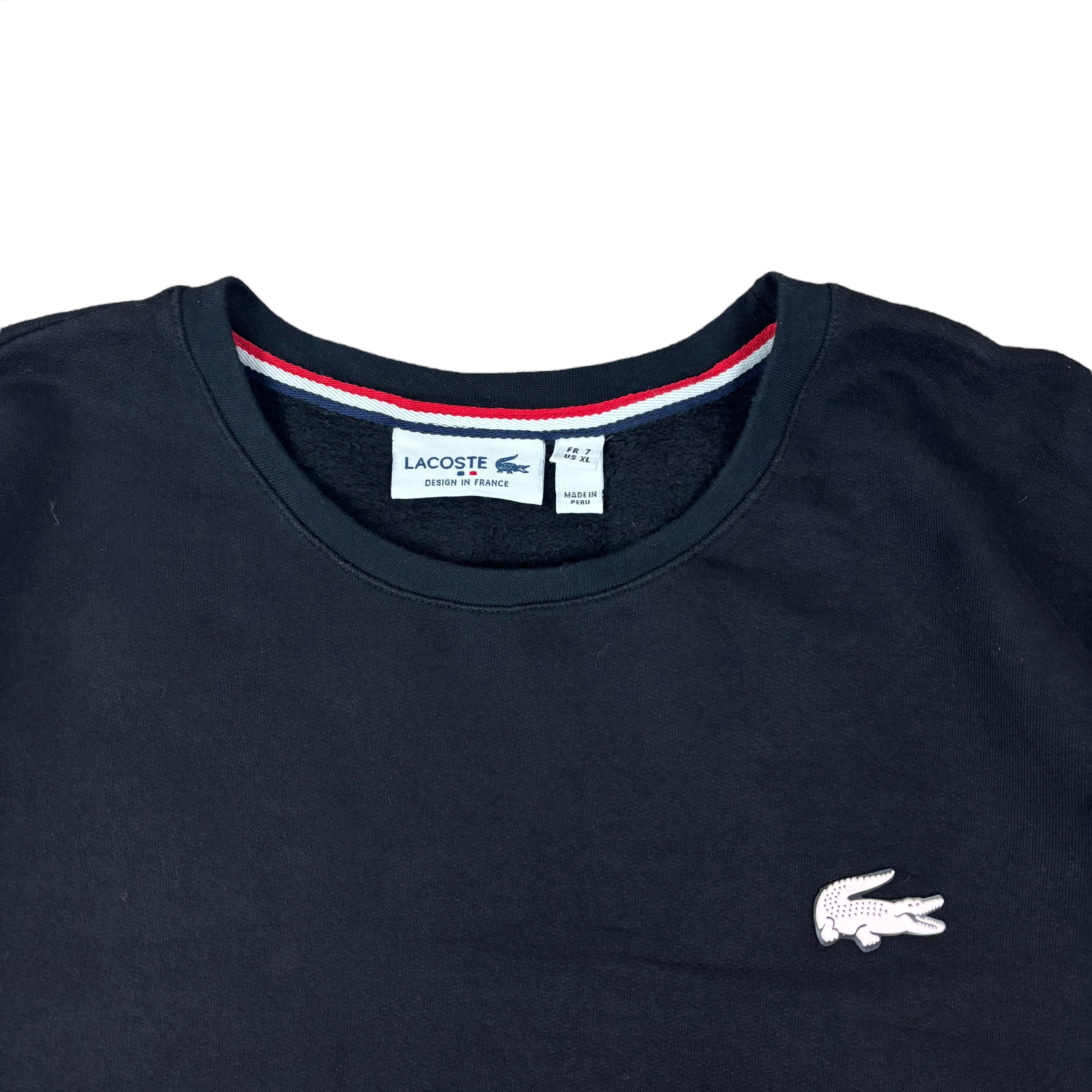 Lacoste France Black Logo Sweater (XL)