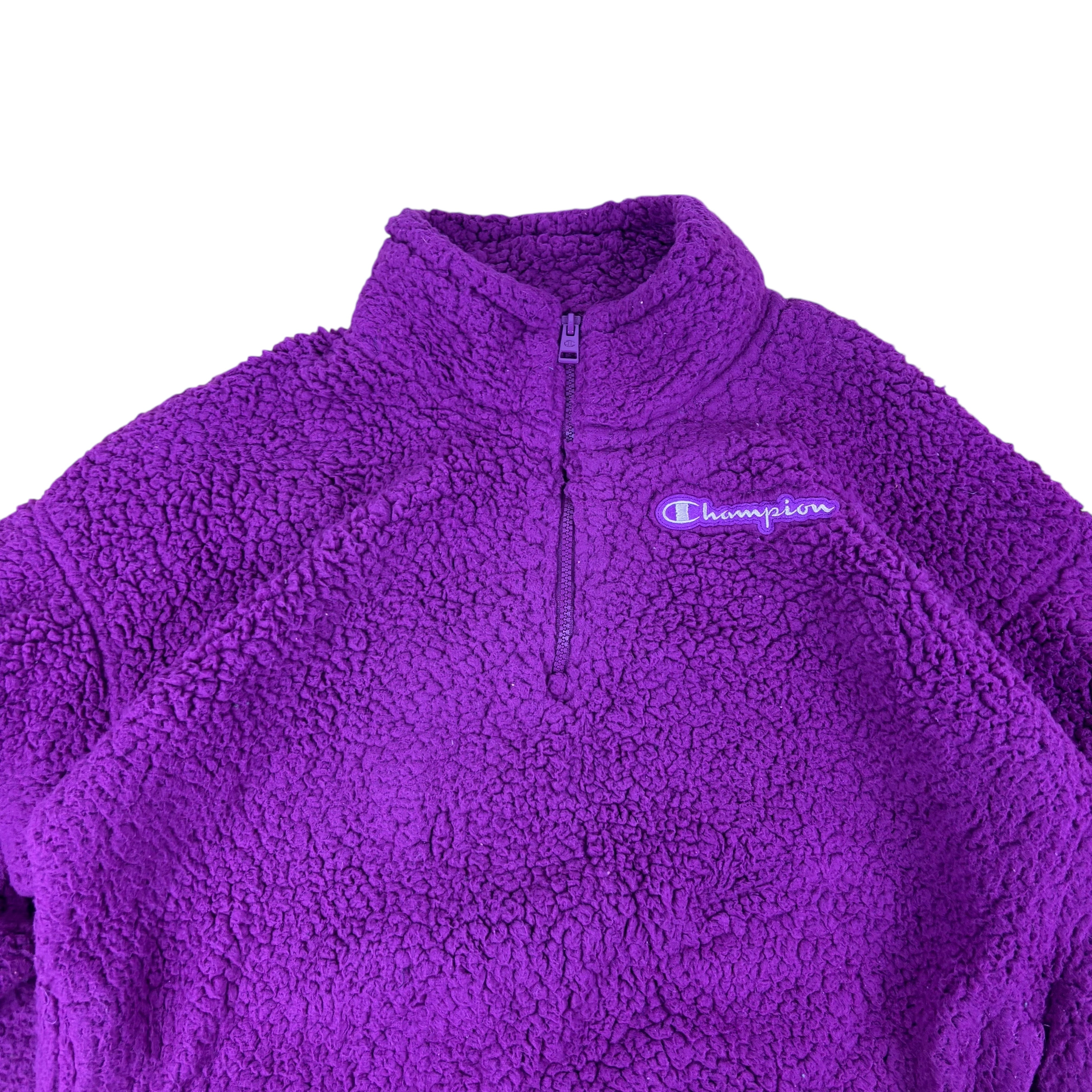 Champion Purple Cropped Sherpa Fleece (Women’s L)