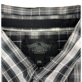 Harley Davidson Y2K Plaid Biker Shirt (XXL)