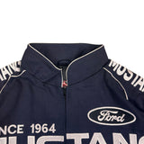 JHDesign Navy Ford Mustang NASCAR Racing Jacket (L)