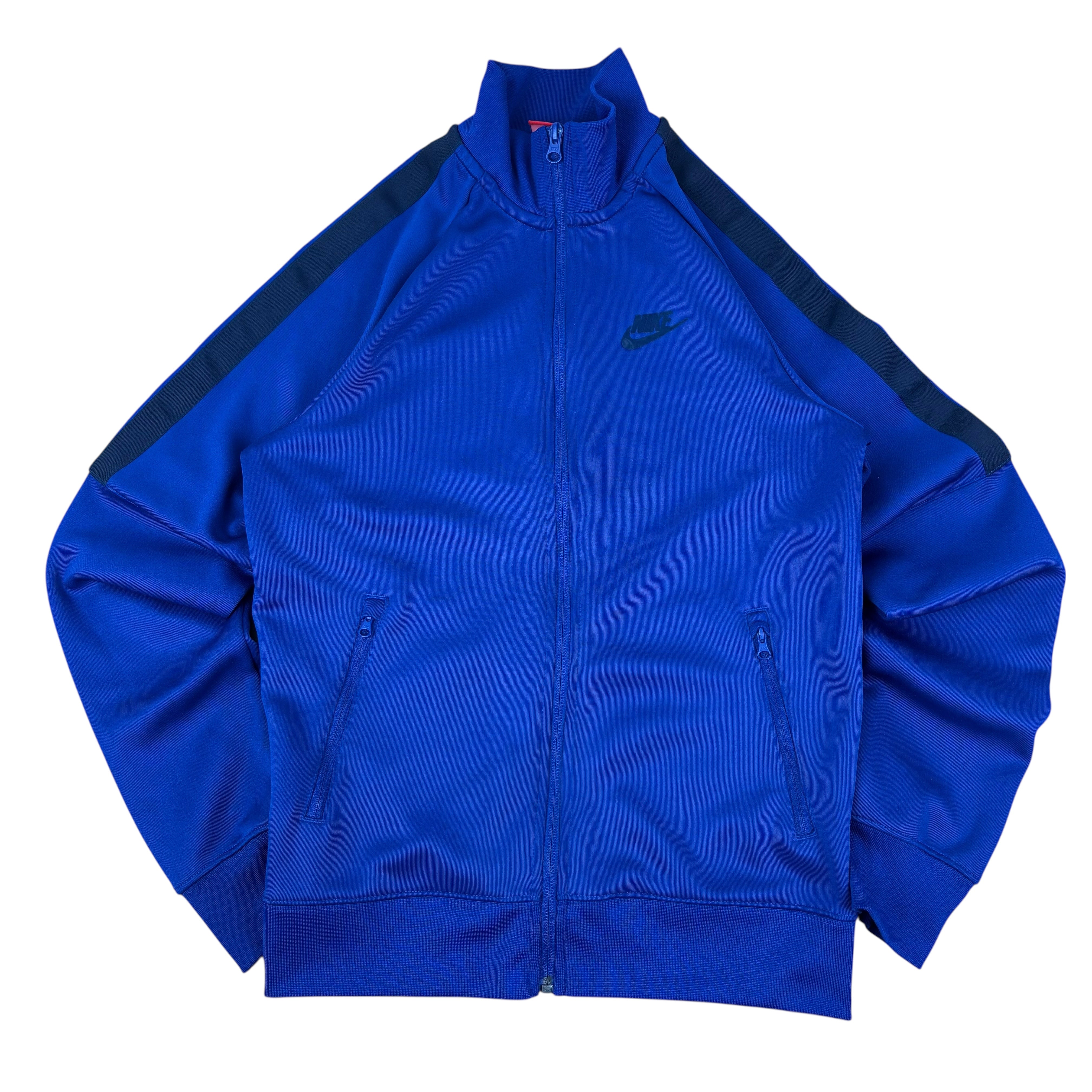 Nike Navy Y2K Logo Track Jacket (XS)
