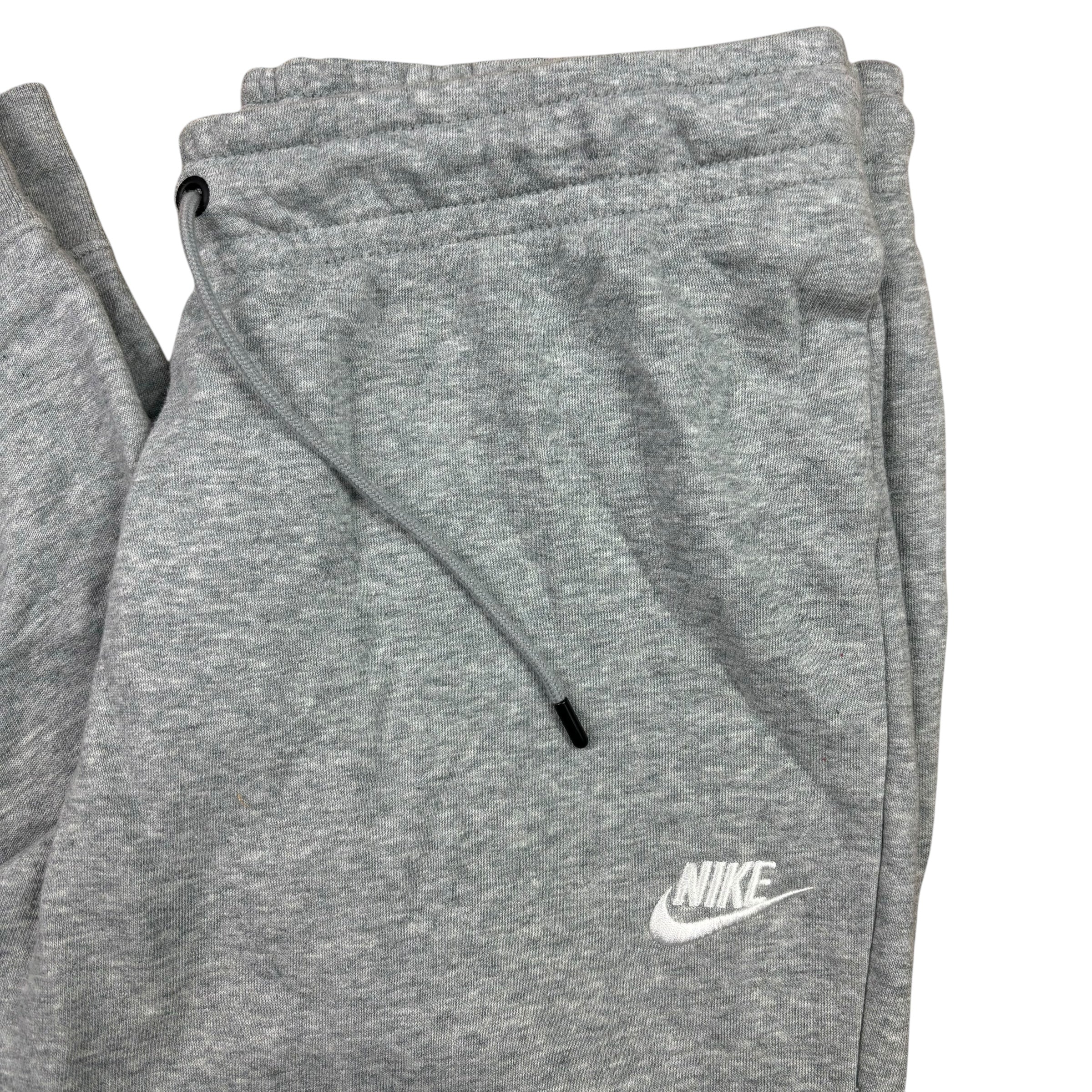Nike Grey Cotton Logo Track Pants (L)