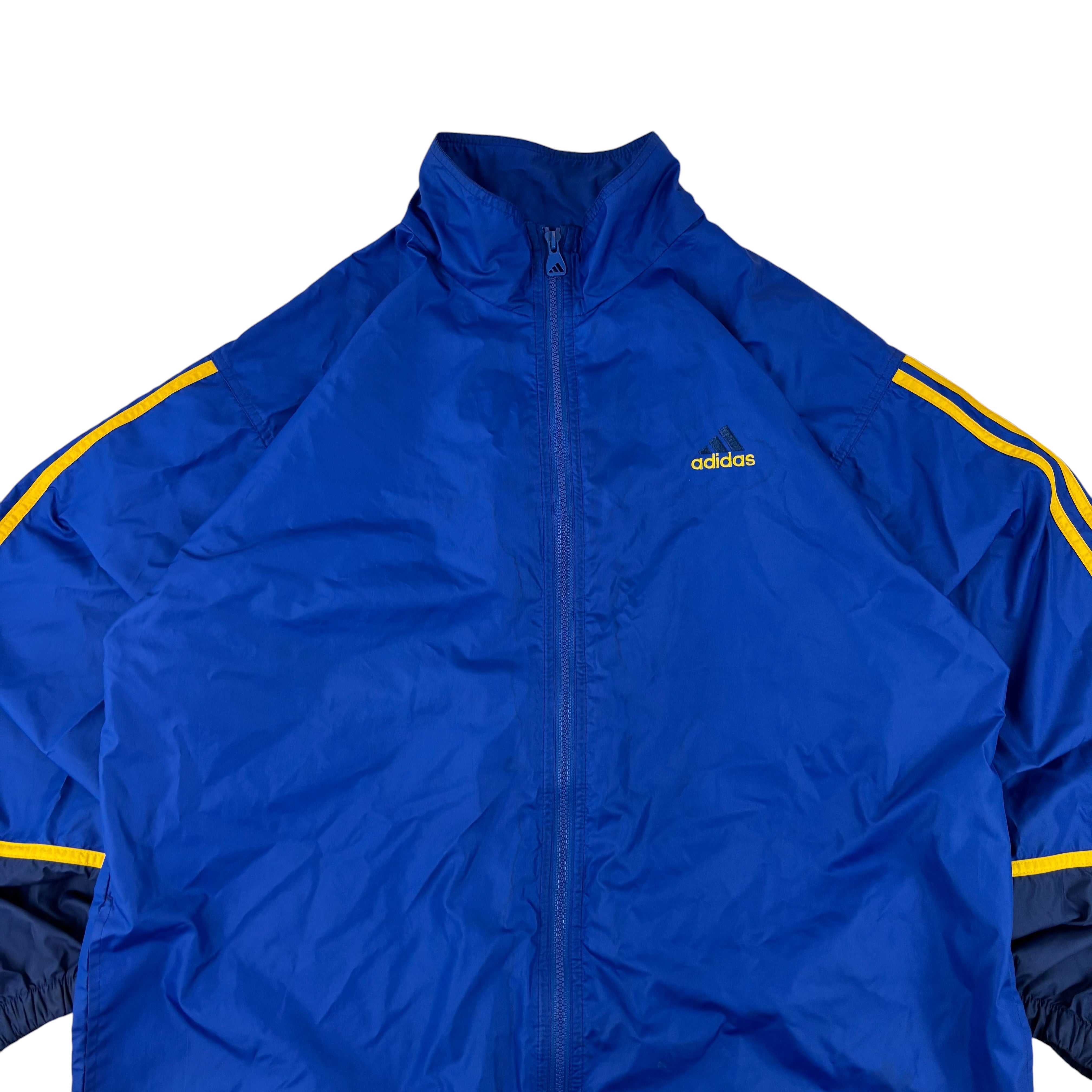 Adidas 1990s Blue Windbreaker (M)