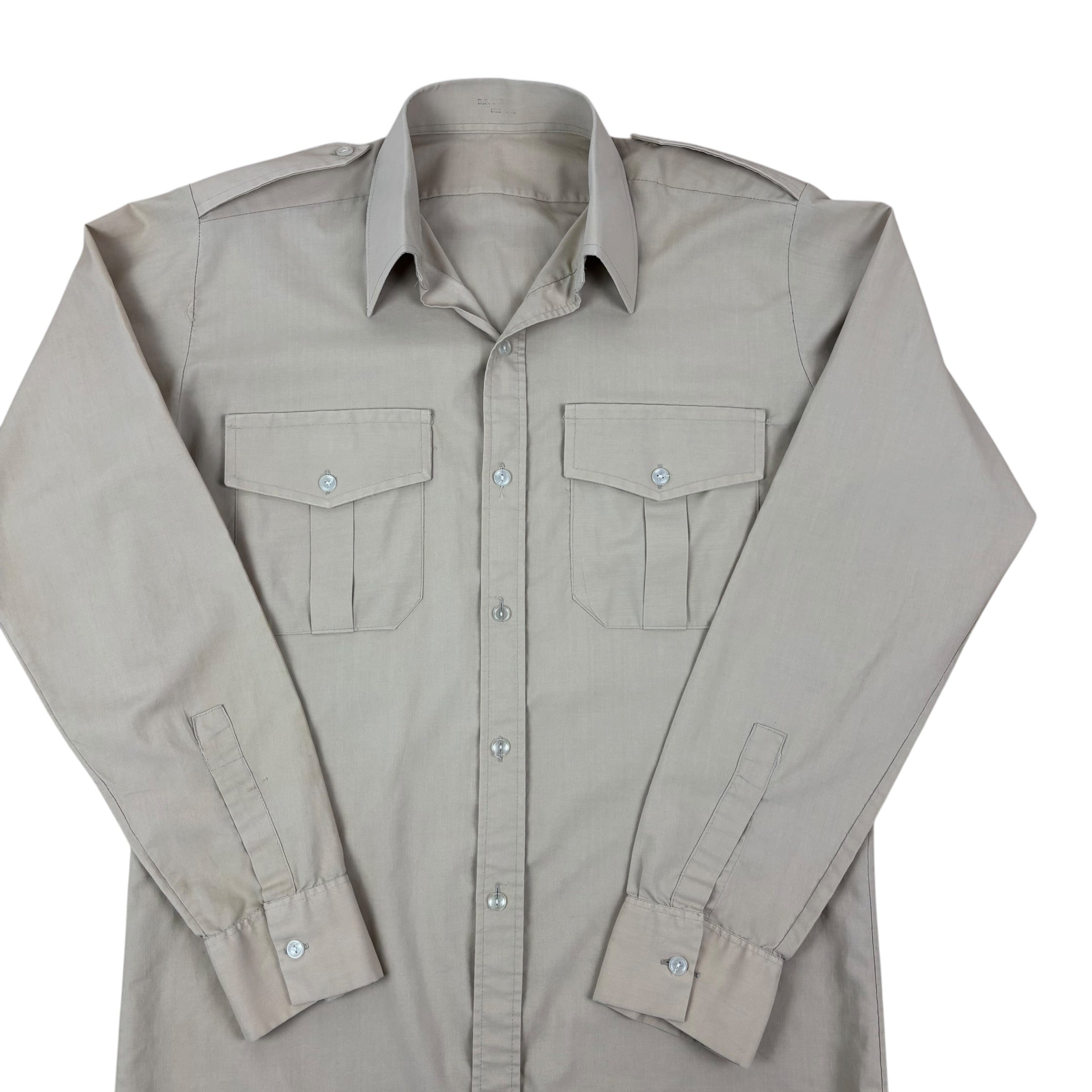 Irish Army 90s Tan LS Combat Shirt (S)