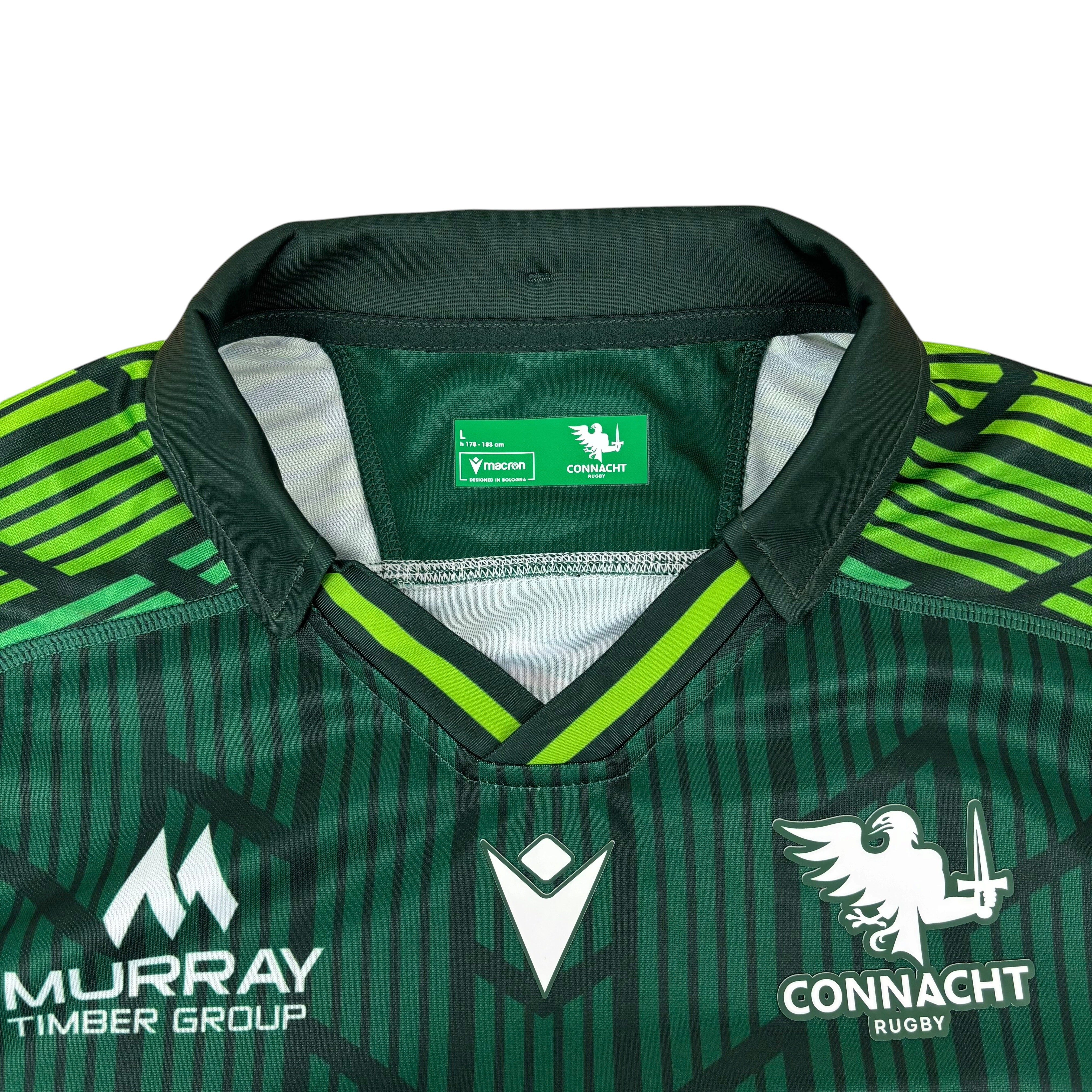 Macron Connacht Rugby 2023/24 Squad Signed Home Jersey (L)