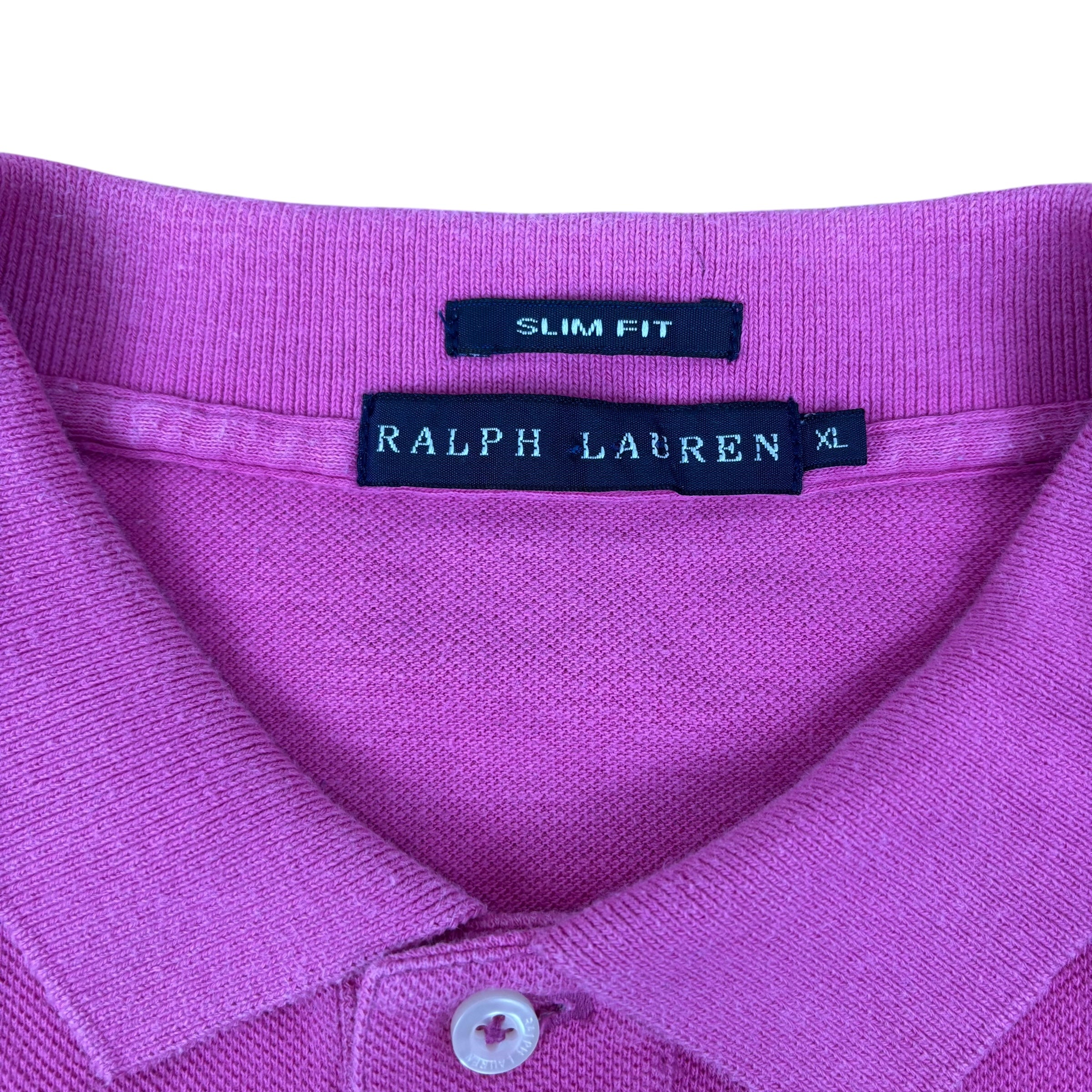 Ralph Lauren Pink Logo Polo Shirt (Women’s XL)