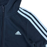 Adidas Black Zip-Up Logo Hoodie BNWT (11-12yrs)