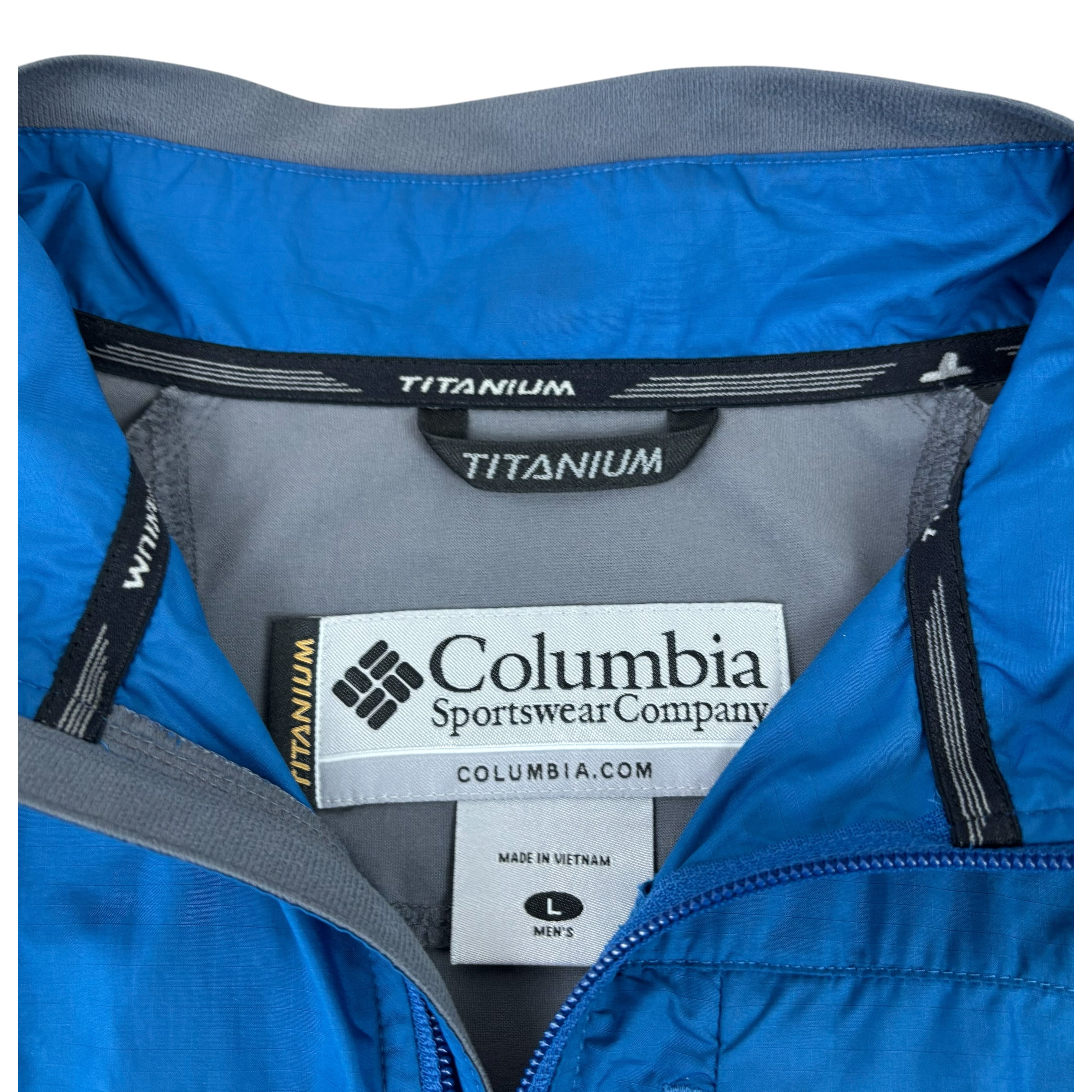 Columbia Blue Titanium Windbreaker (L)