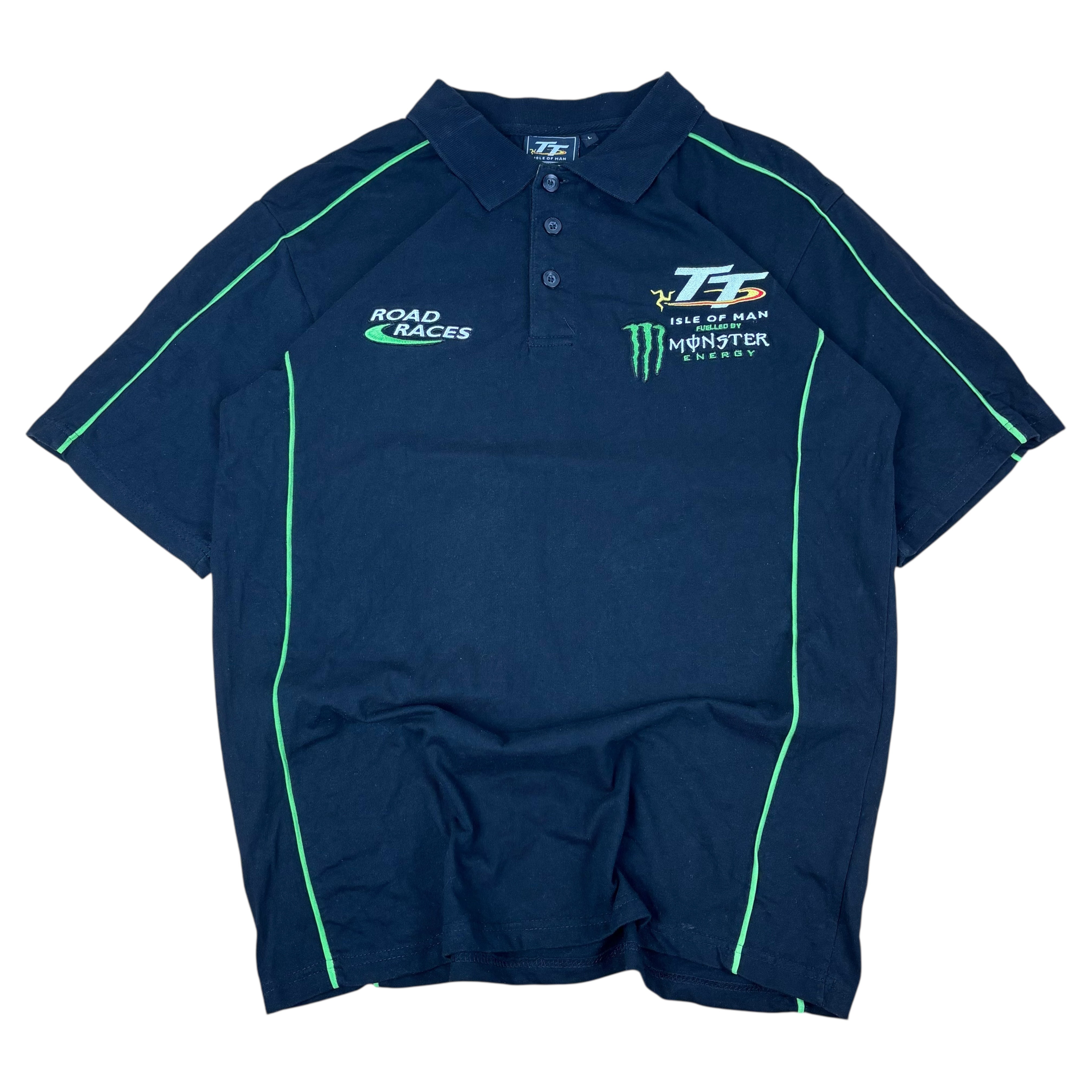 Isle of Mann TT Road Races Monster Racing Polo Shirt (L)