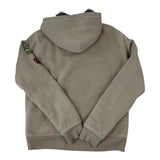 True Religion Y2K Contrast Stitch Faux-Fur Lined Hoodie (XL)