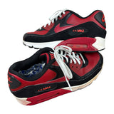 Nike AirMax90 LTR Black Red Trainers (UK6)