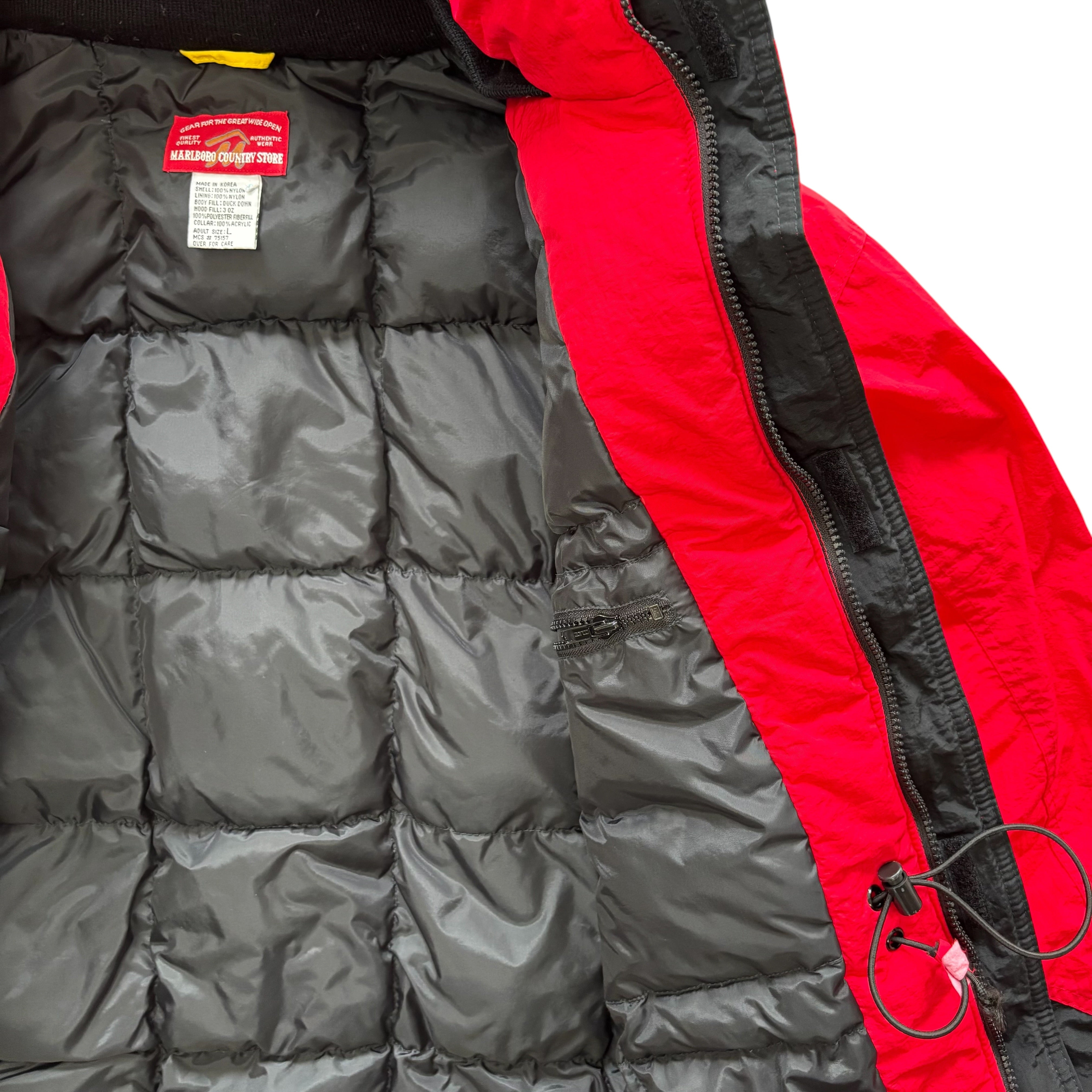 Marlboro Country Store Vintage Down Puffer Jacket (L)