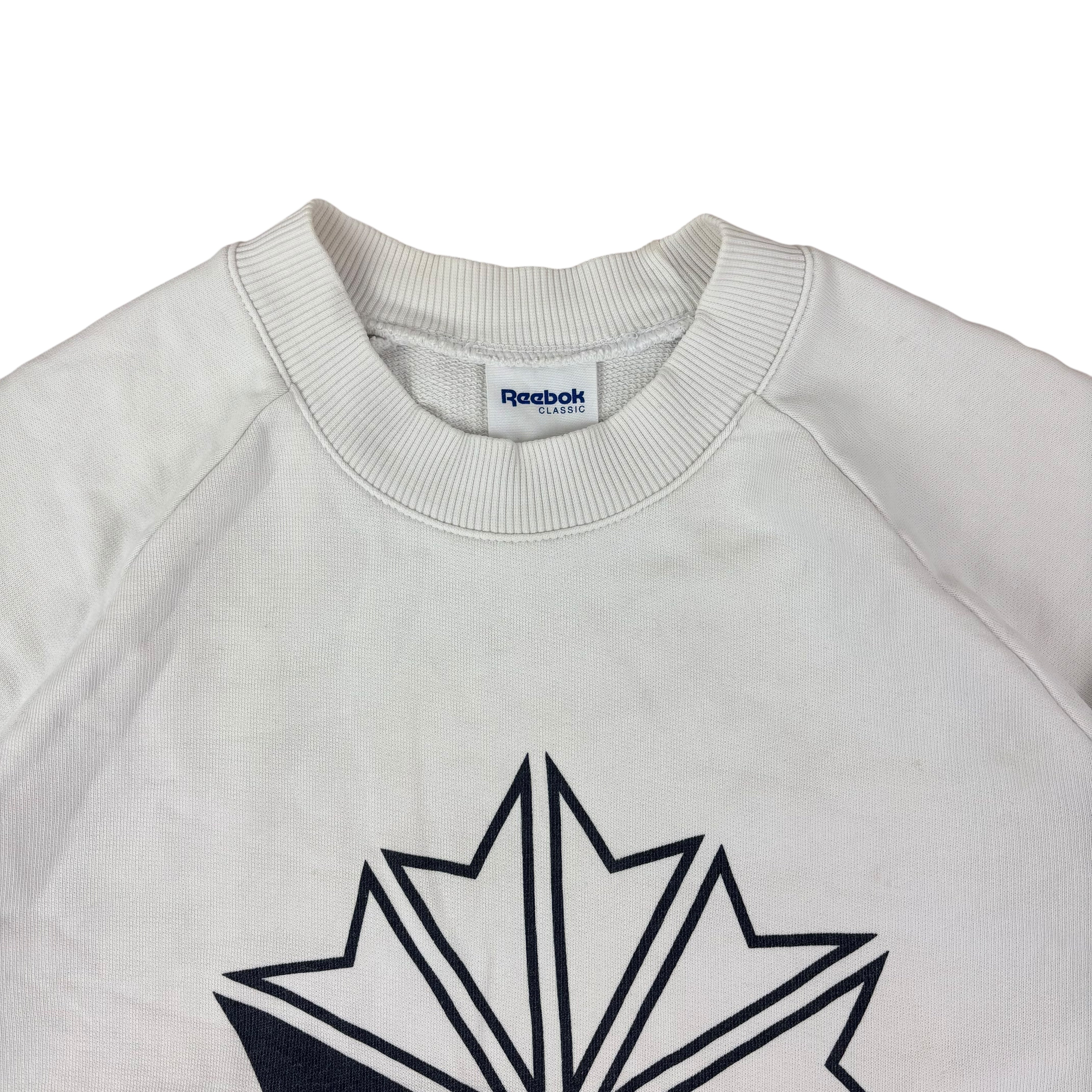 Reebok Classic White Logo Sweater (Women’s L)
