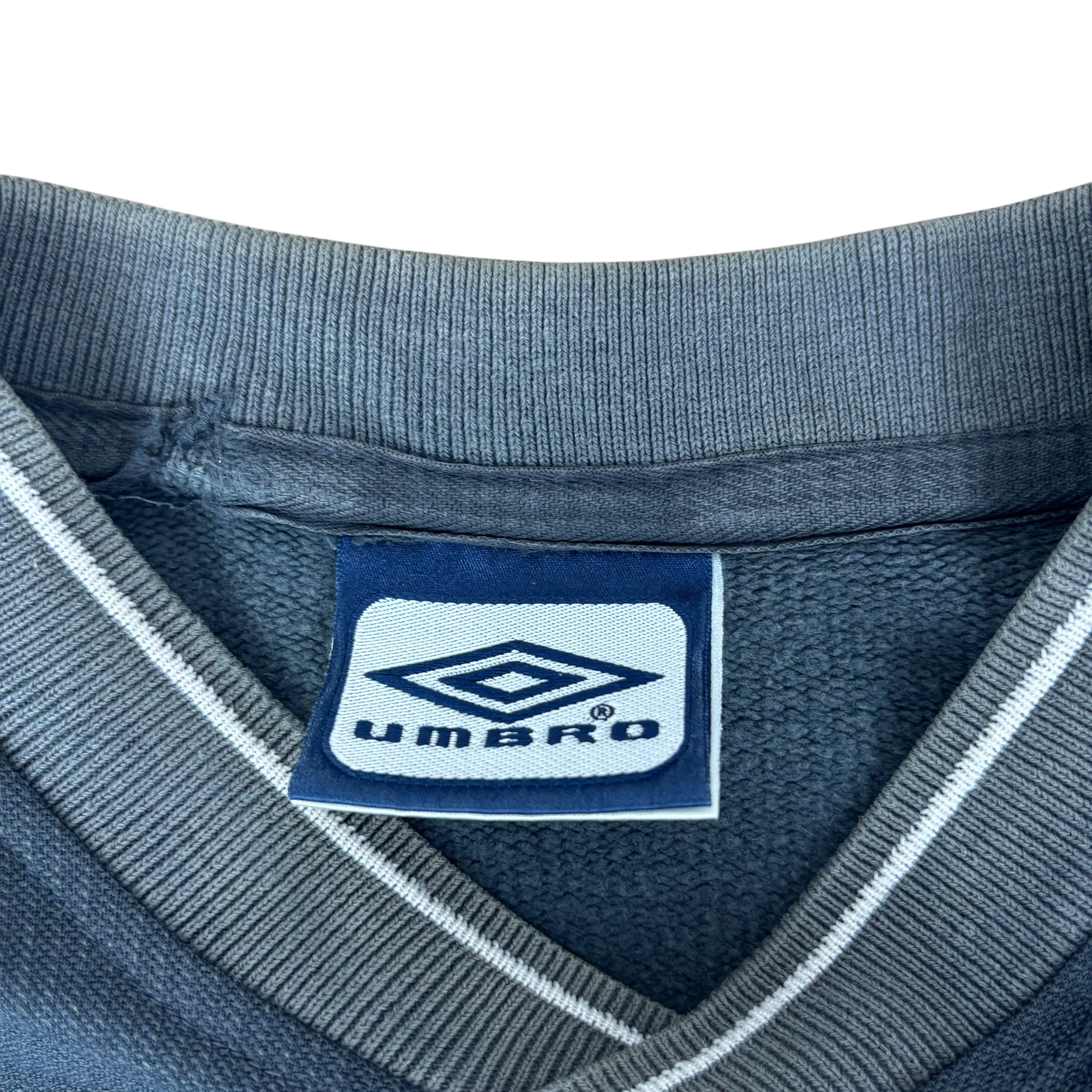 Umbro 90s Navy Logo Sweater (M)