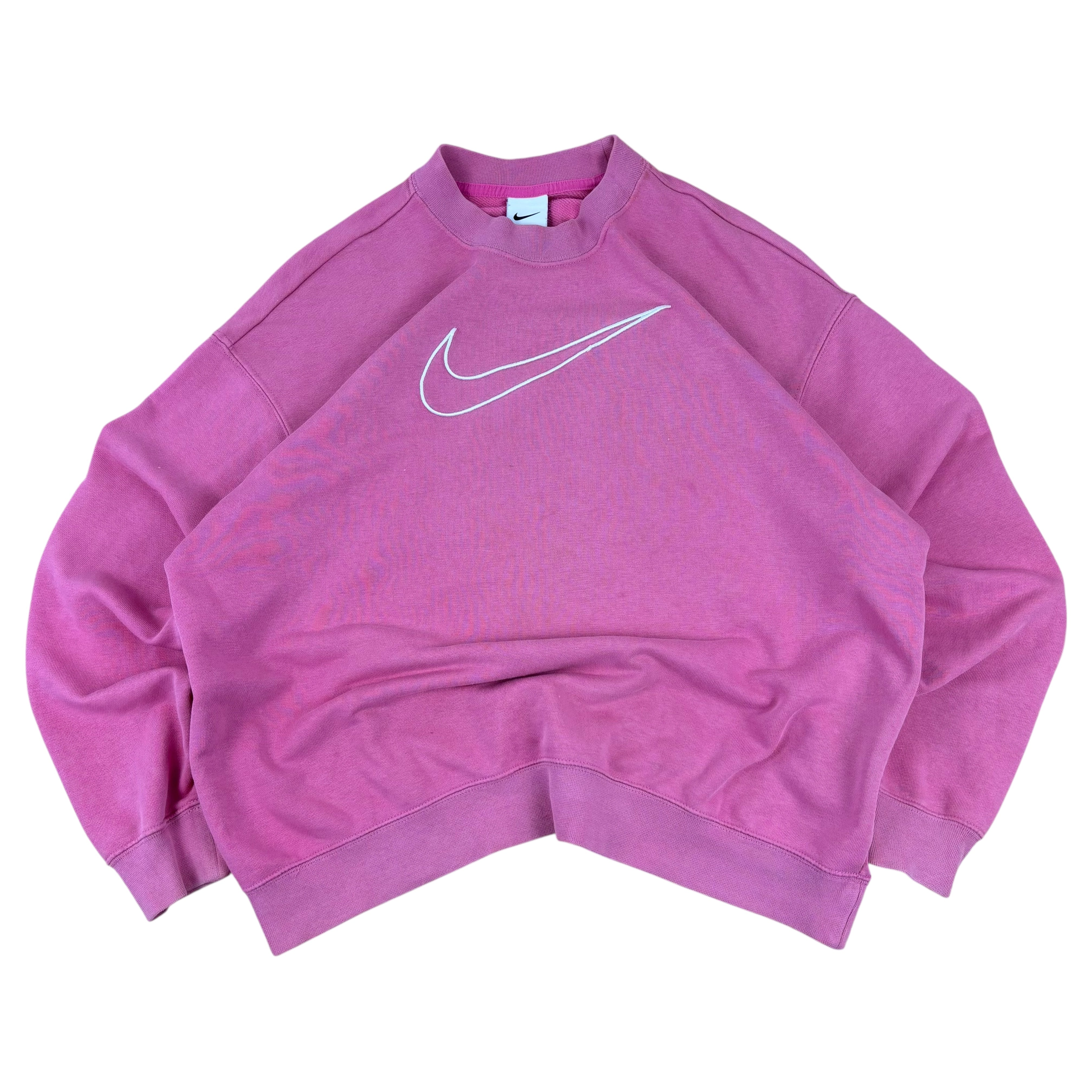 Nike Pink Oversized Swoosh Sweater (Women’s S)