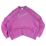 Nike Pink Oversized Swoosh Sweater (Women’s S)