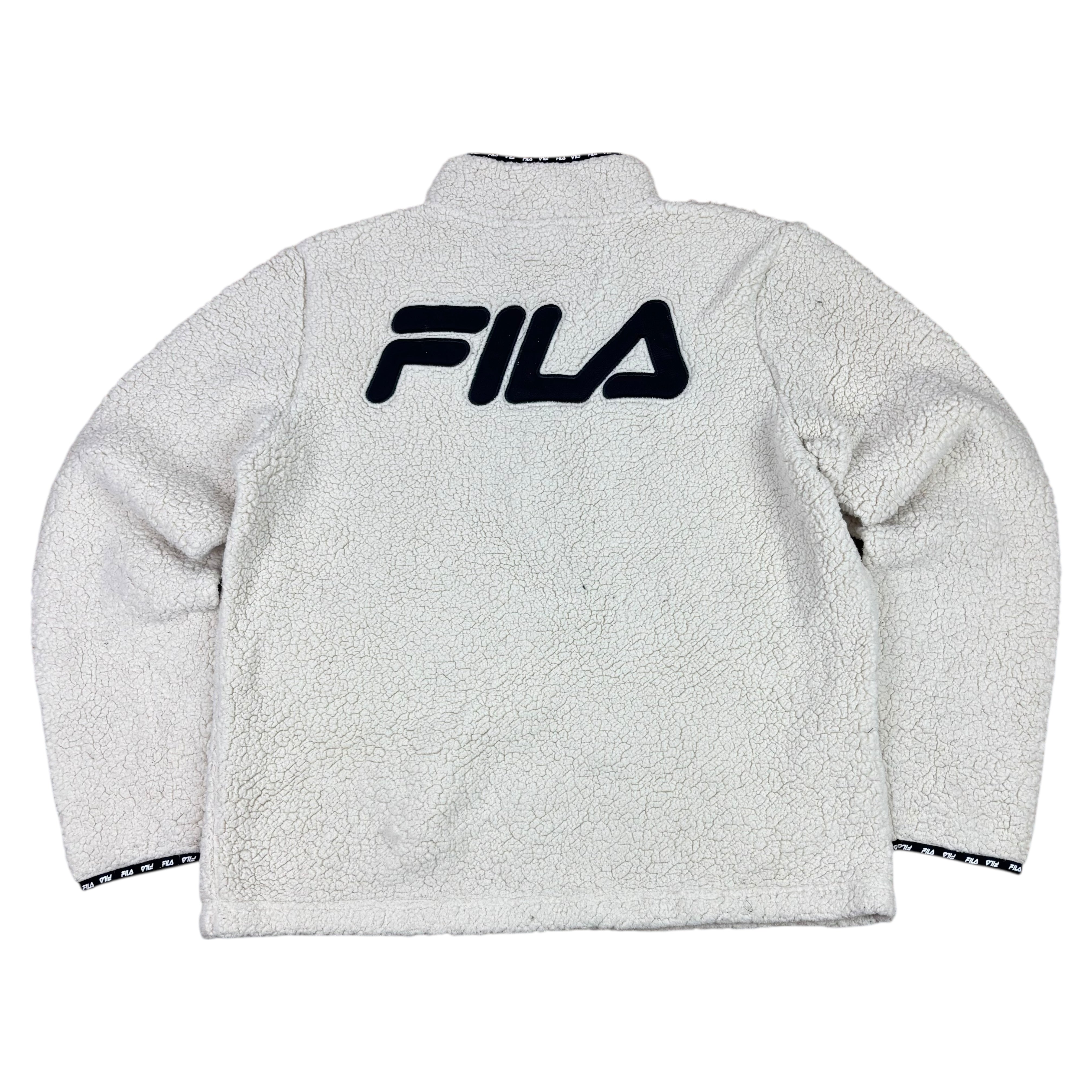 FILA Cream Q-Zip Cropped Fleece (Women’s L)