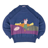 FILA 80s Golf Scene Knitted Sweater (M)