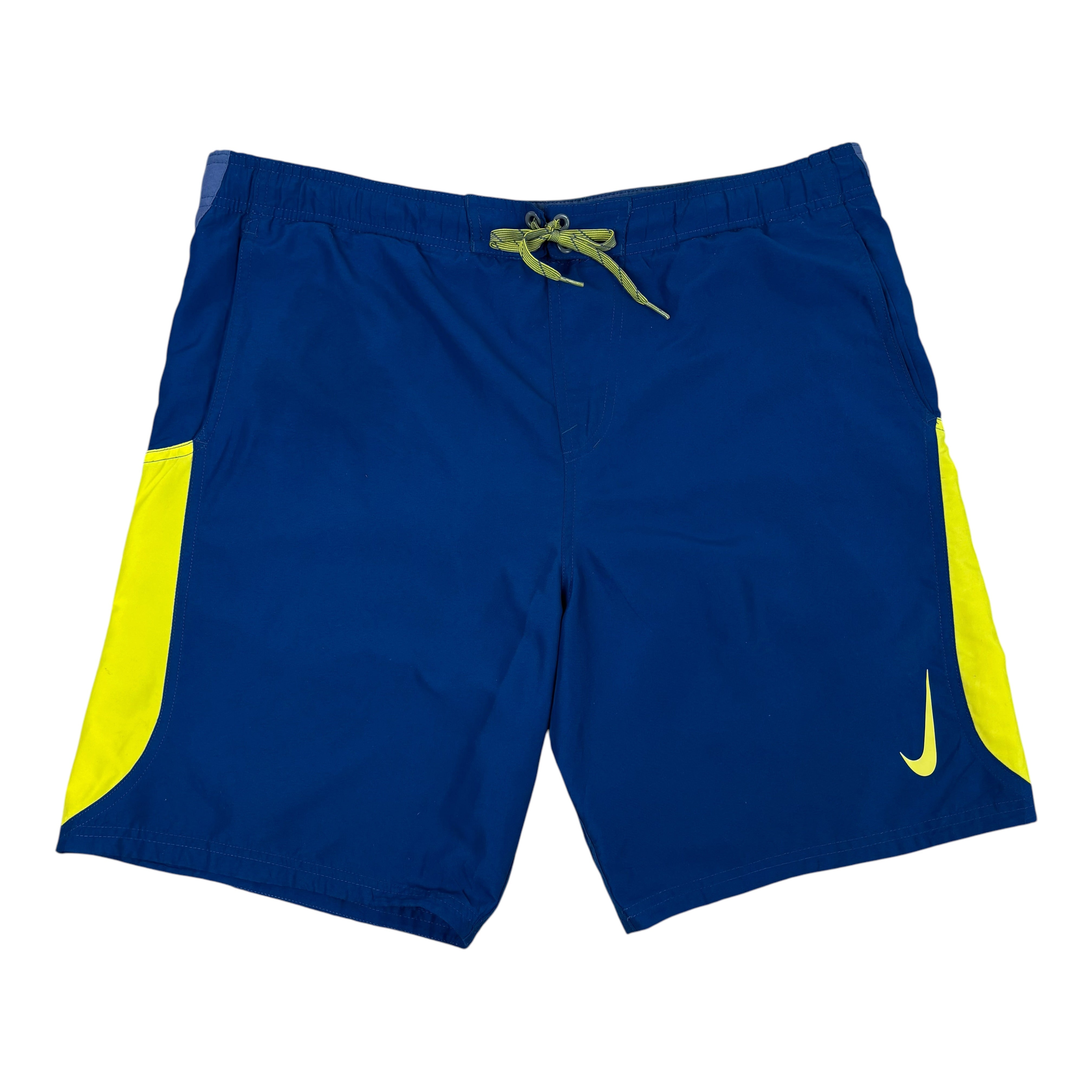 Nike Performance Blue Yellow Shorts (L)
