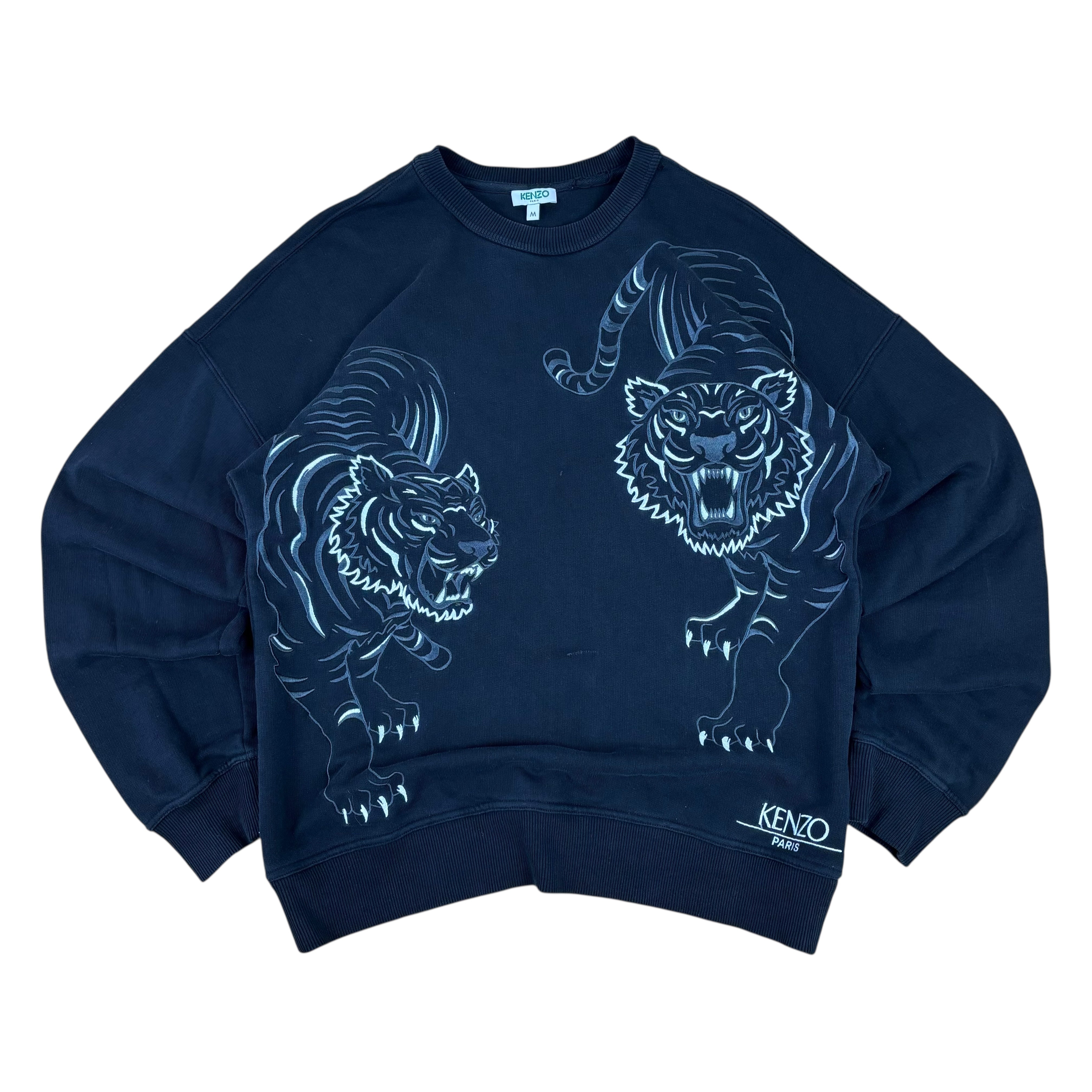 Kenzo Black Y2K Tiger Sweater (M)