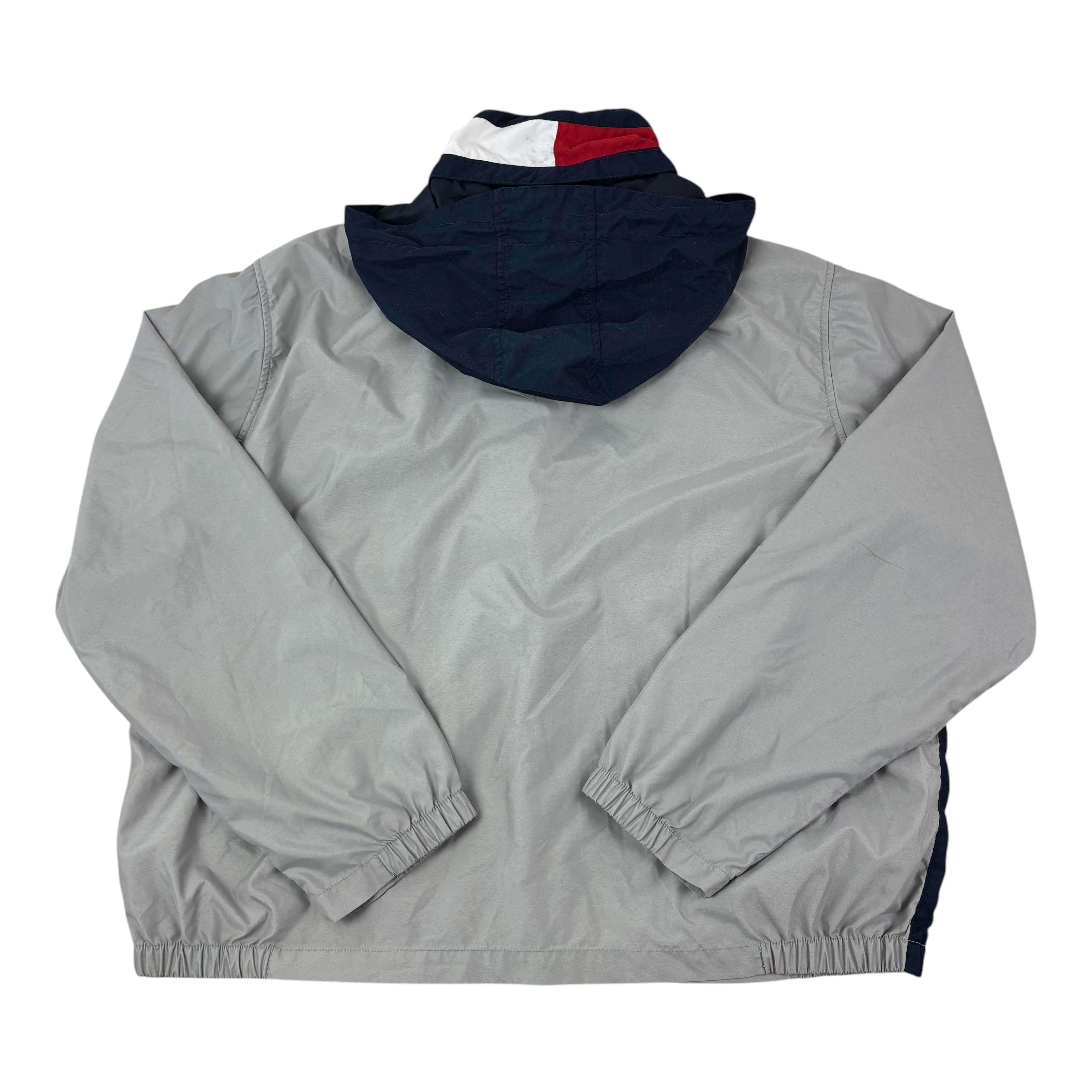 Tommy Hilfiger Grey Y2K Logo Windbreaker (L)