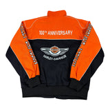 Harley Davidson 100 Year Anniversary 2003 Orange Racing Jacket (M-XL)