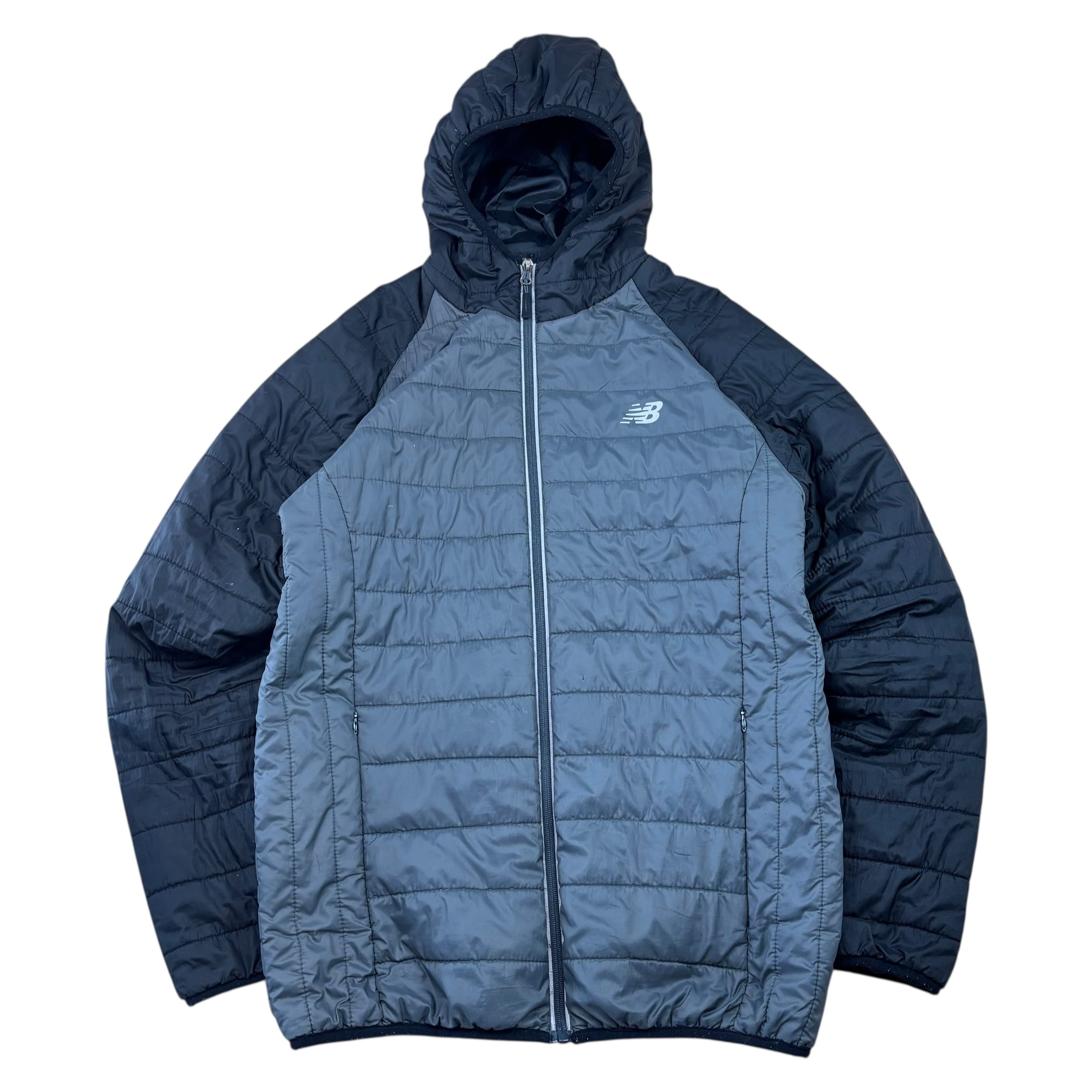 New Balance Hooded Logo Puffer (S)