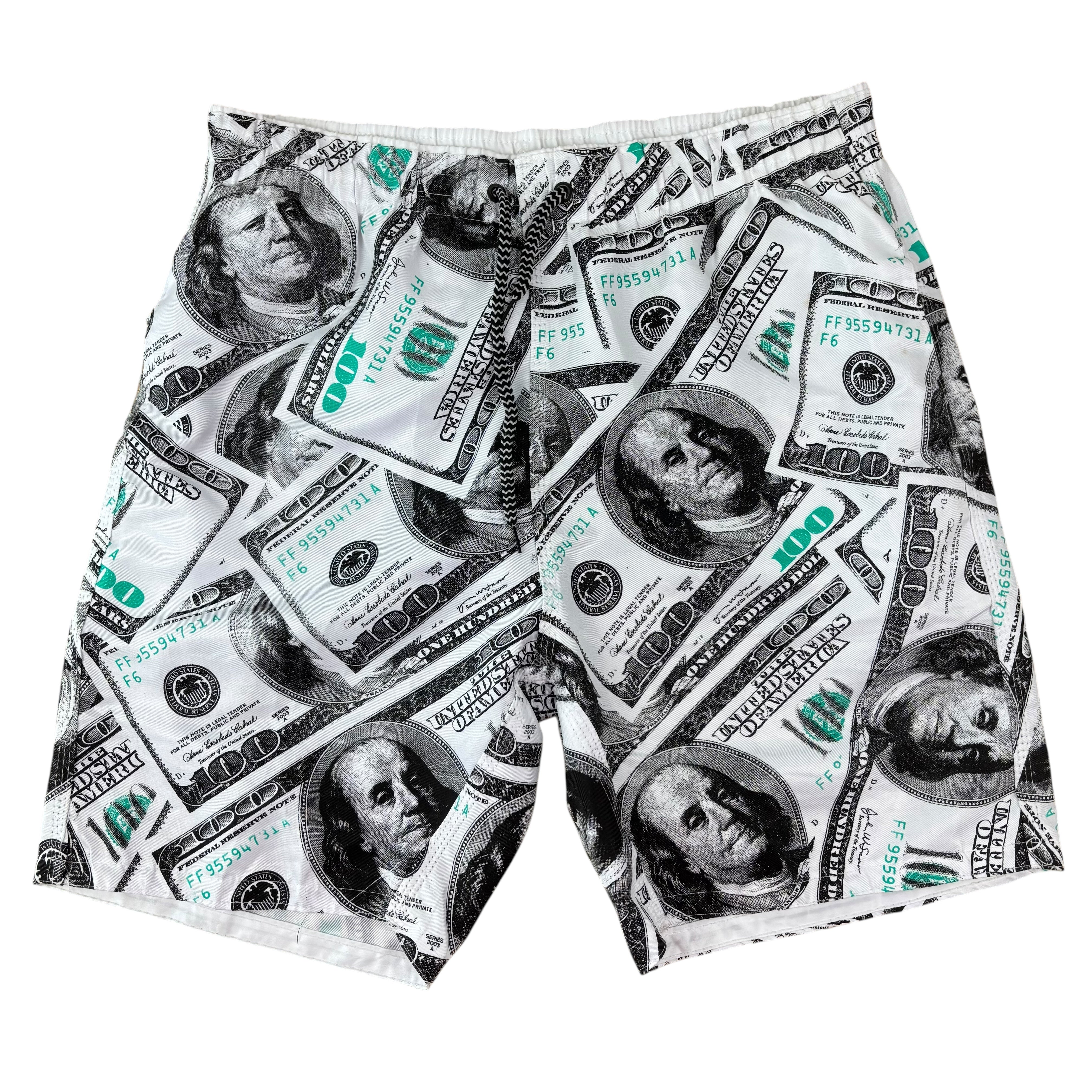 Dollar Bill Graphic Shorts (L)
