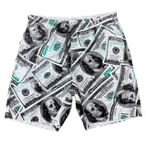 Dollar Bill Graphic Shorts (L)