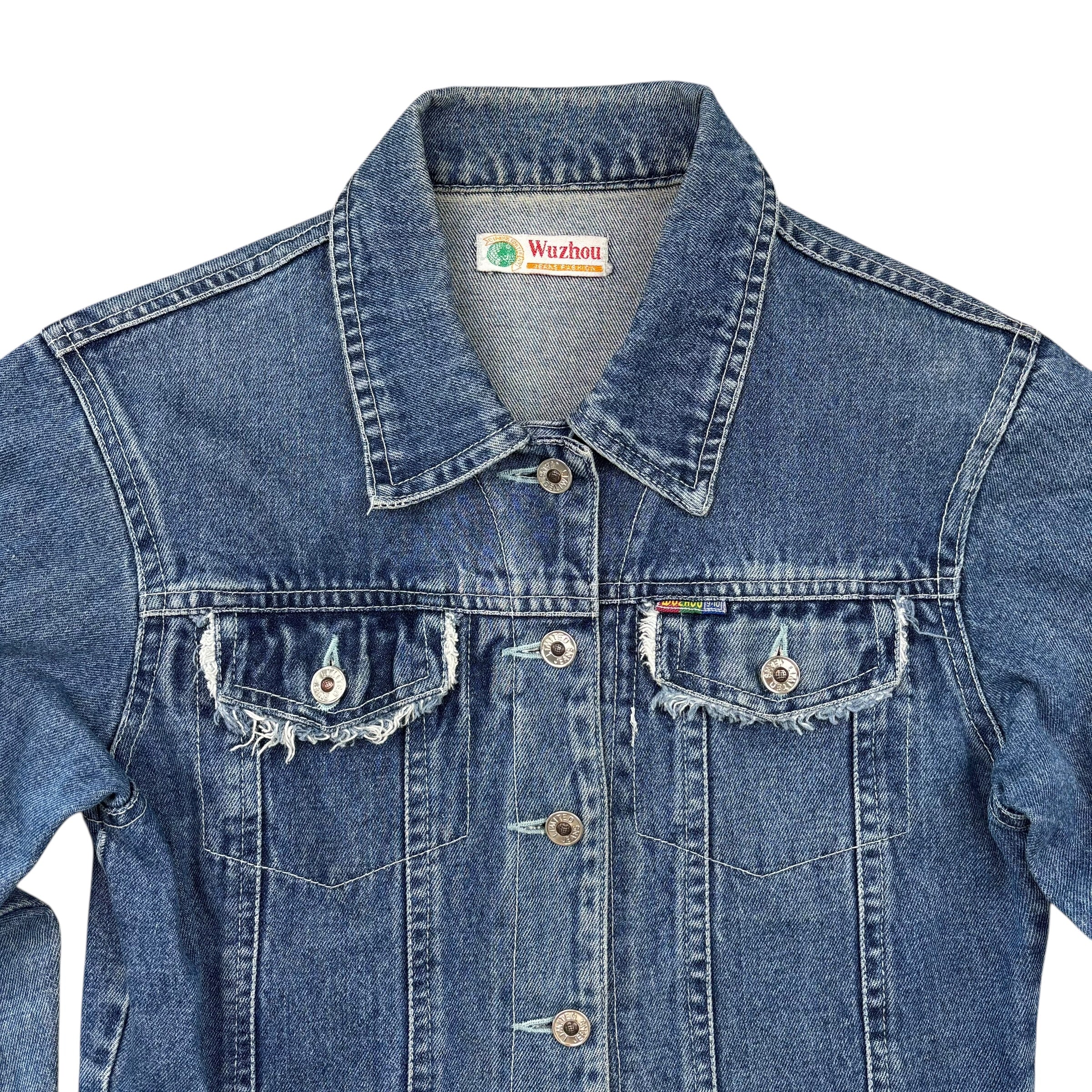 Wuzhou Vintage Cropped Denim Jacket (Women’s XS)