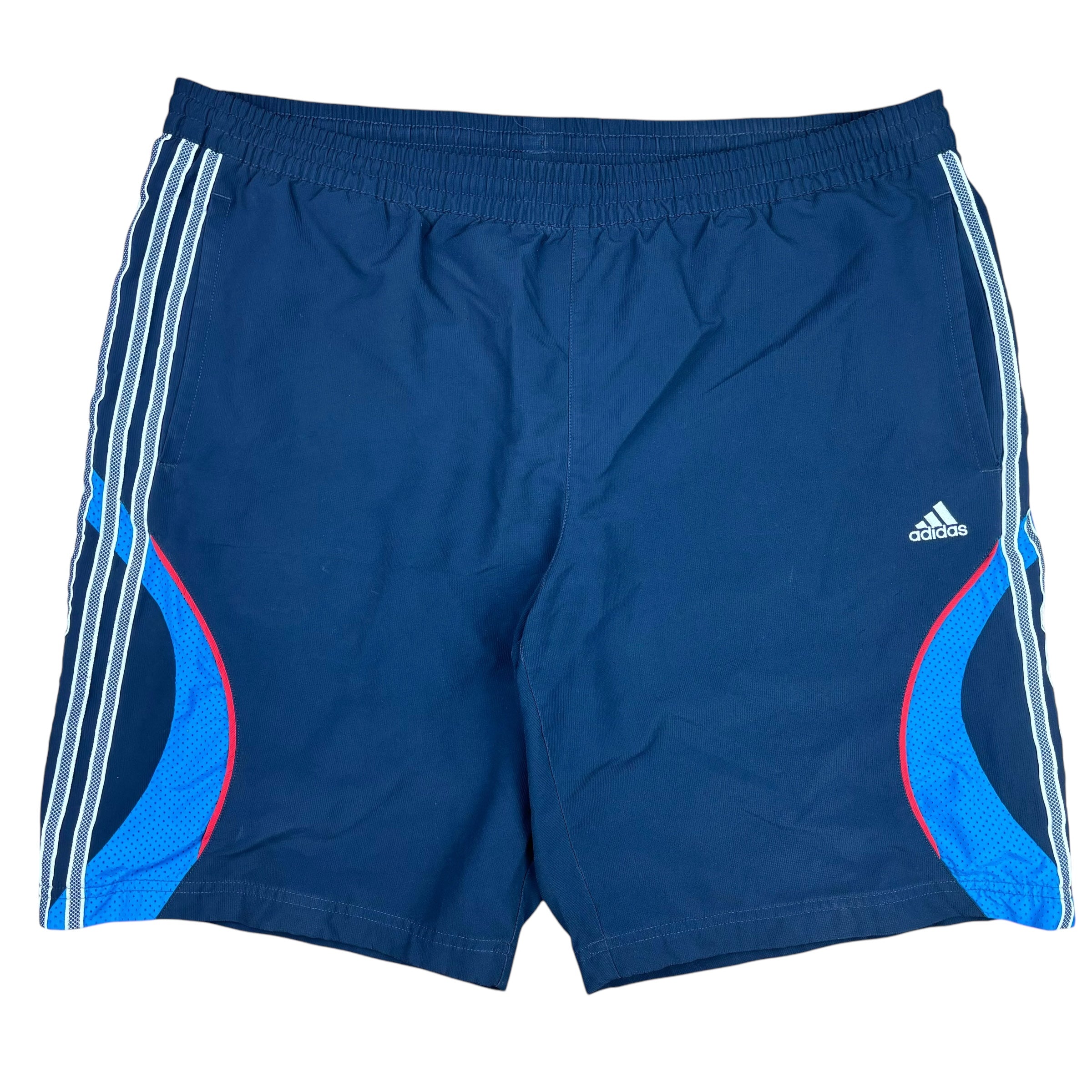 Adidas Navy Y2K Logo Shorts (L)