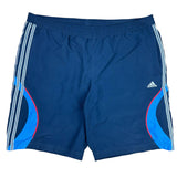 Adidas Navy Y2K Logo Shorts (L)
