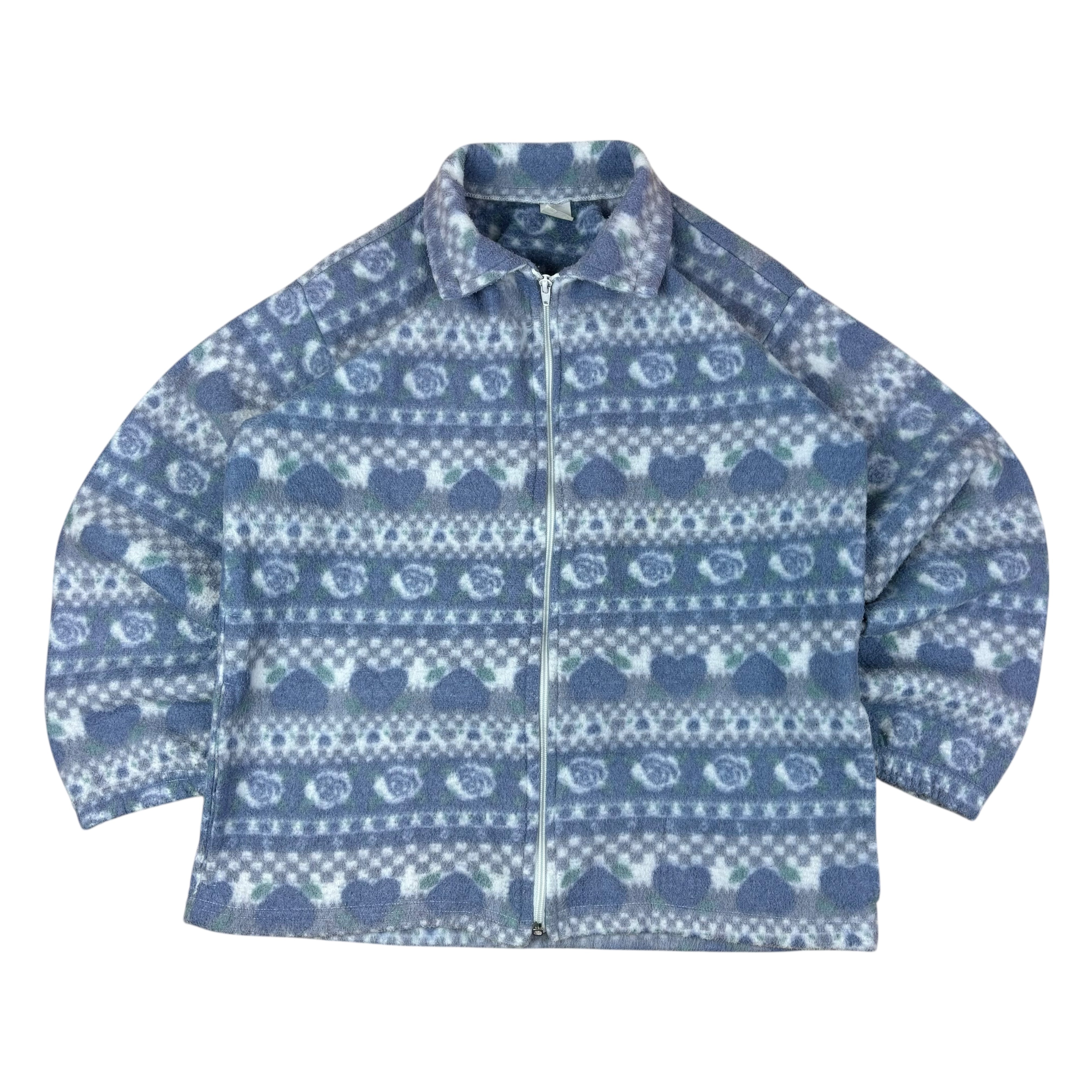 Vintage Blue Pattern Fleece (S)