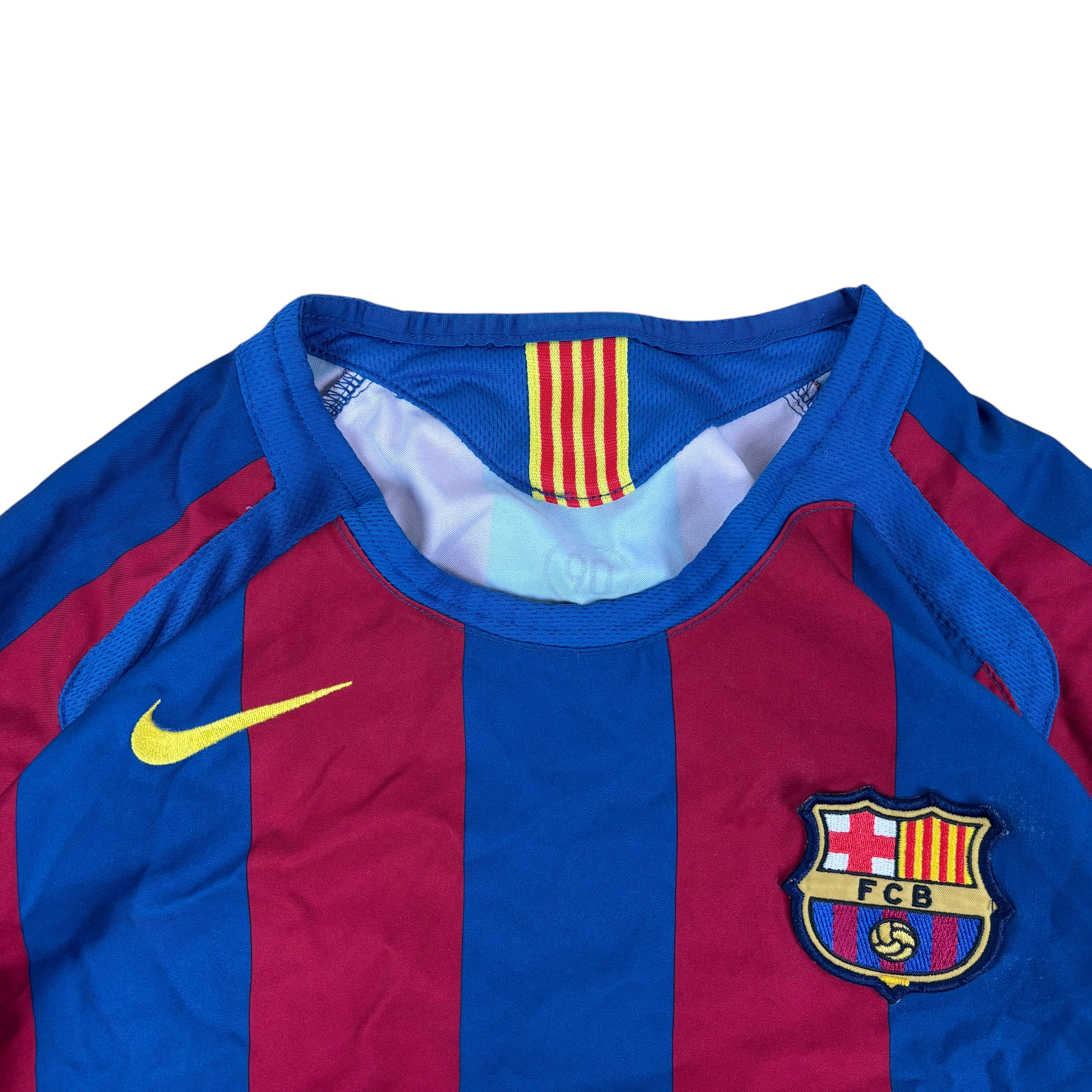 Nike T90 FC Barcelona 2005/06 Home Jersey (XS)