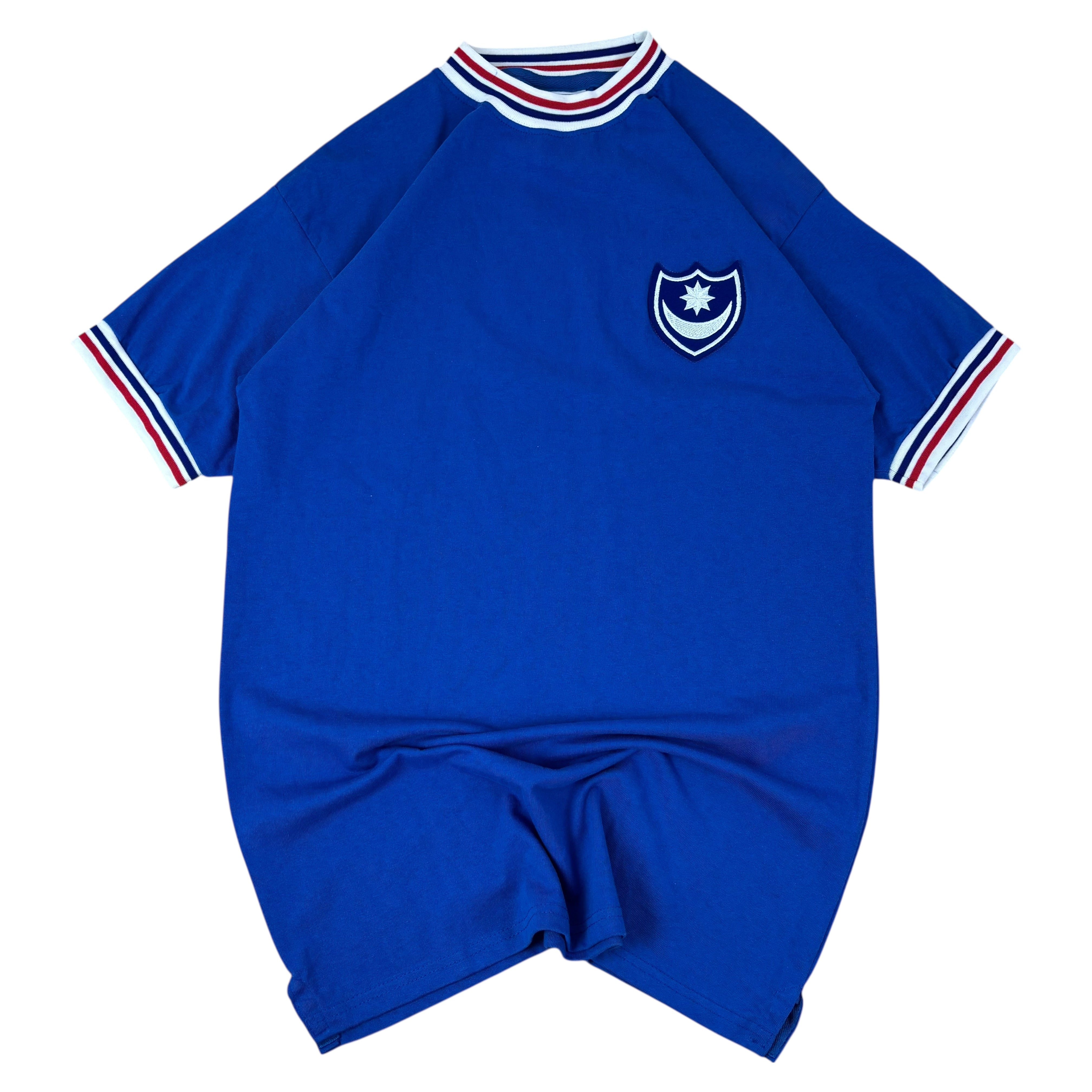 Score Draw Portsmouth FC 1960/70 Official Retro Home Jersey (M)