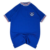 Score Draw Portsmouth FC 1960/70 Official Retro Home Jersey (M)