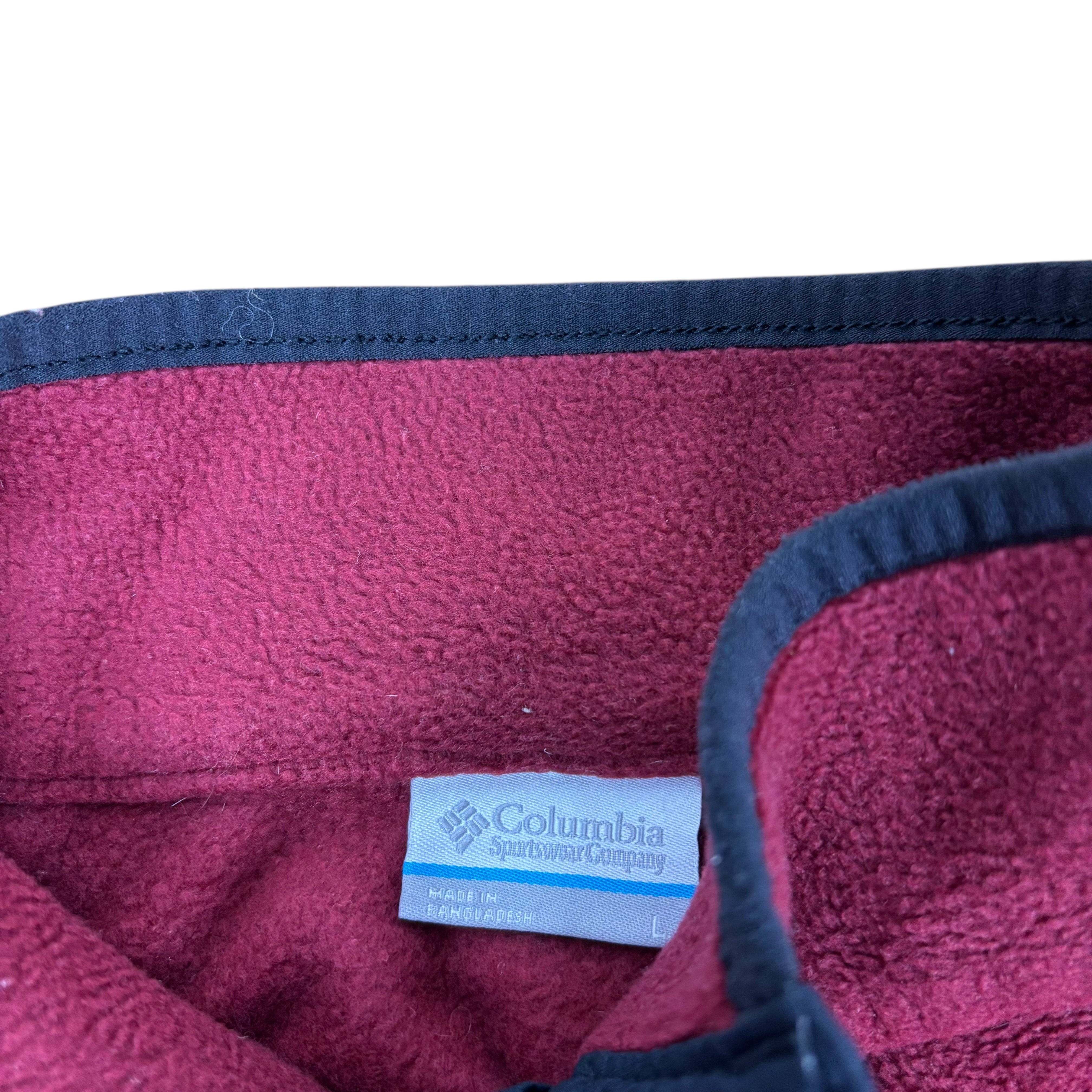 Columbia Red T-Snap Fleece (Women’s L)