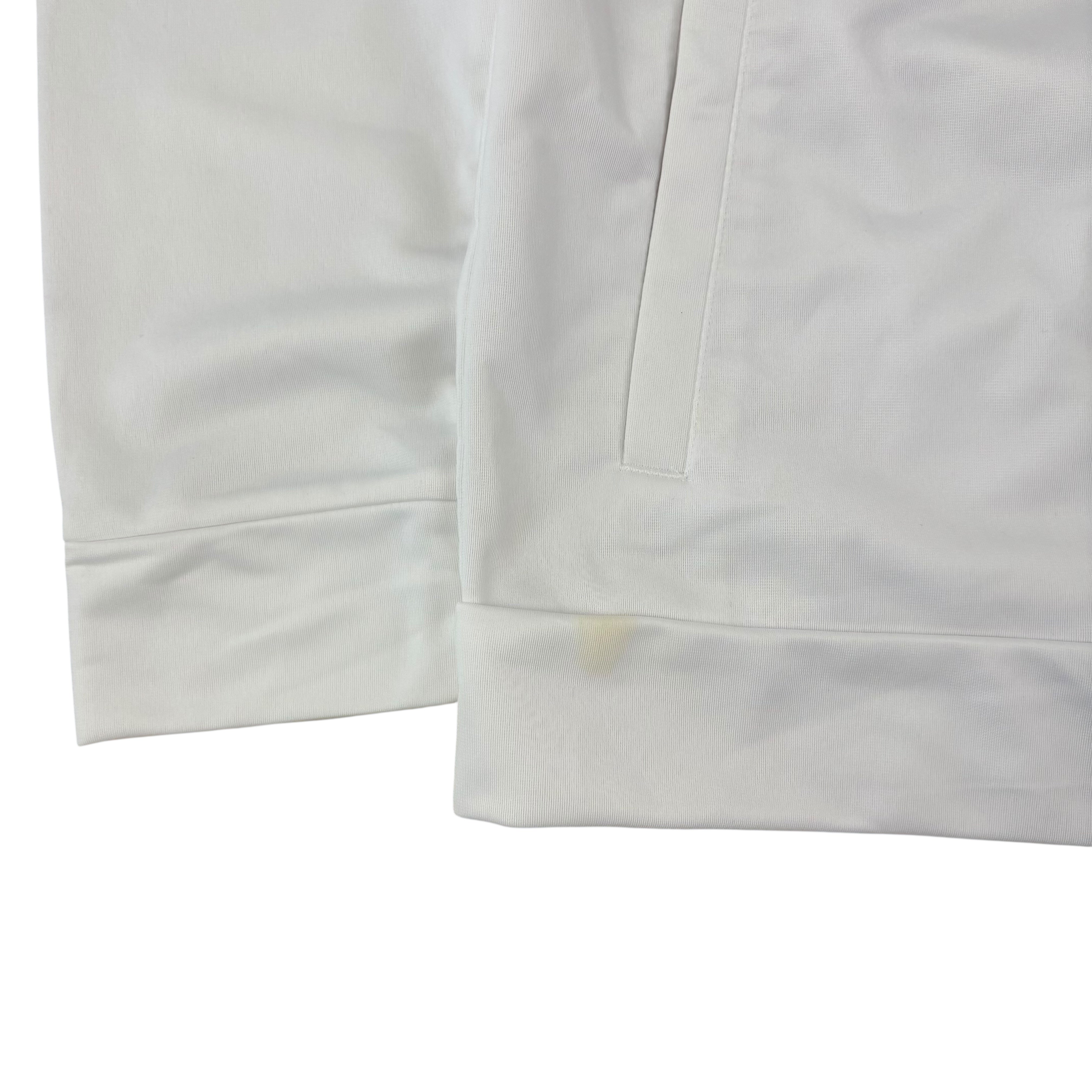 Adidas White Spell-Out Track Jacket (Women’s L)