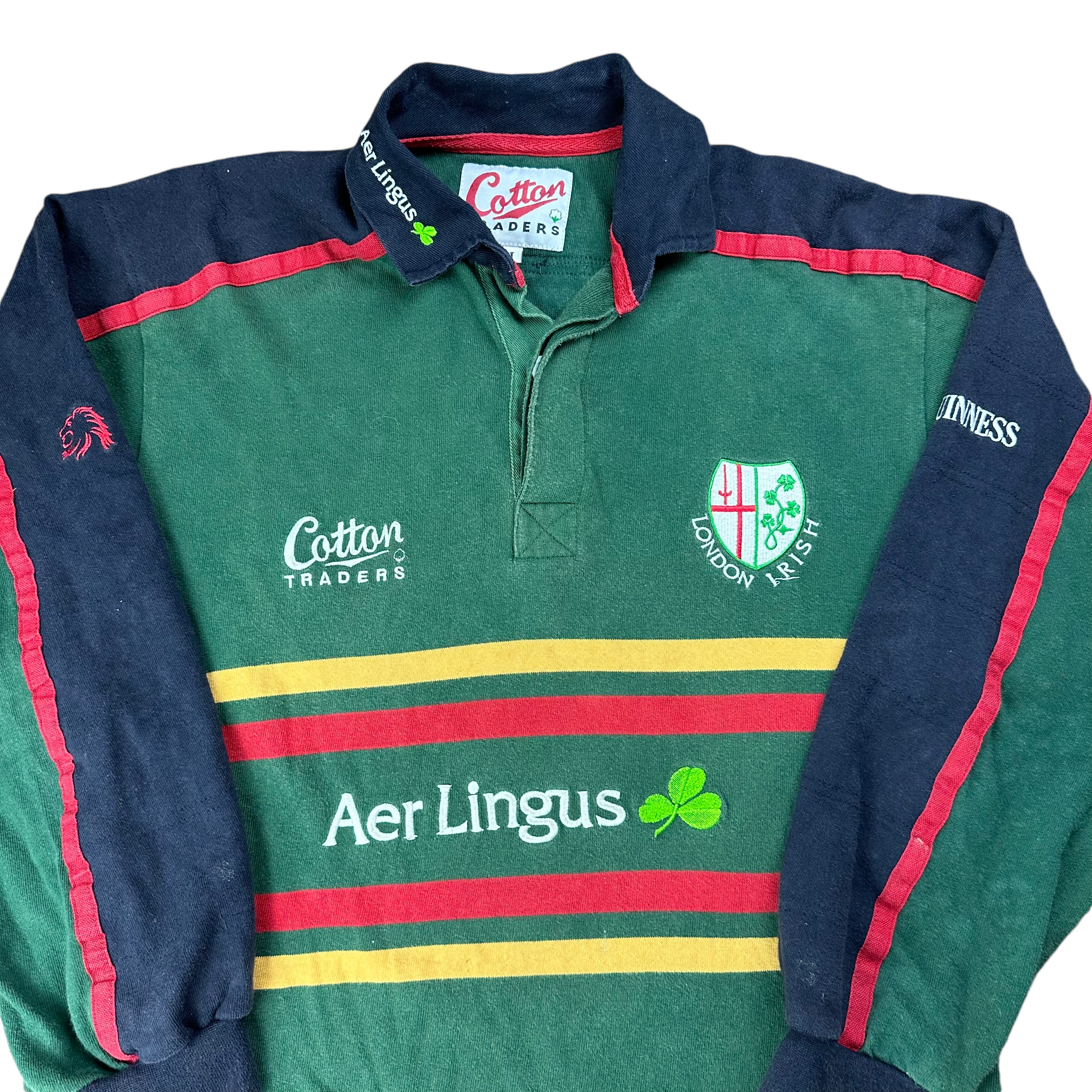 Cotton Traders London-Irish Rugby 1999/01 Home Jersey (M)