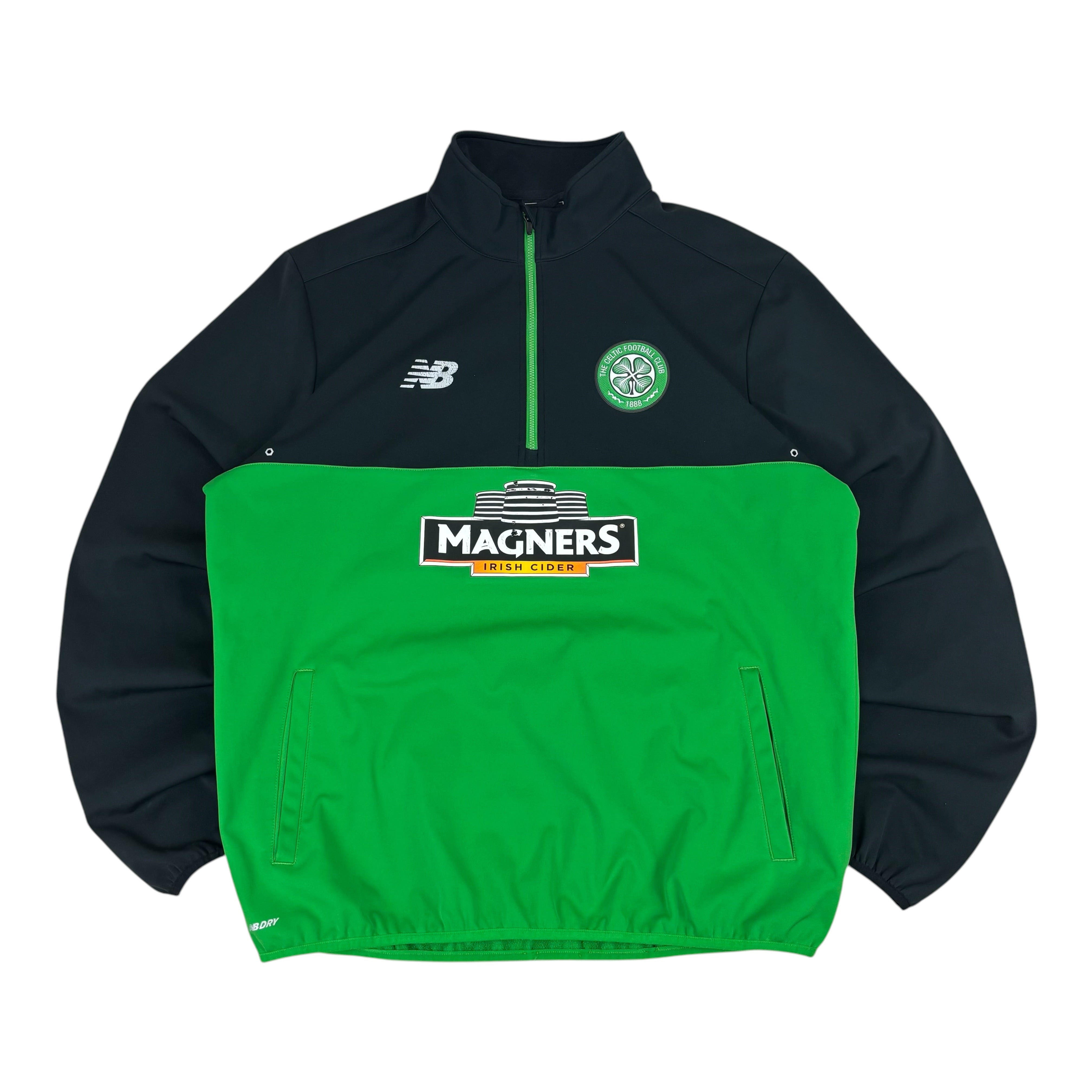 New Balance Celtic FC 2016/17 Q-Zip Home Windbreaker (L)